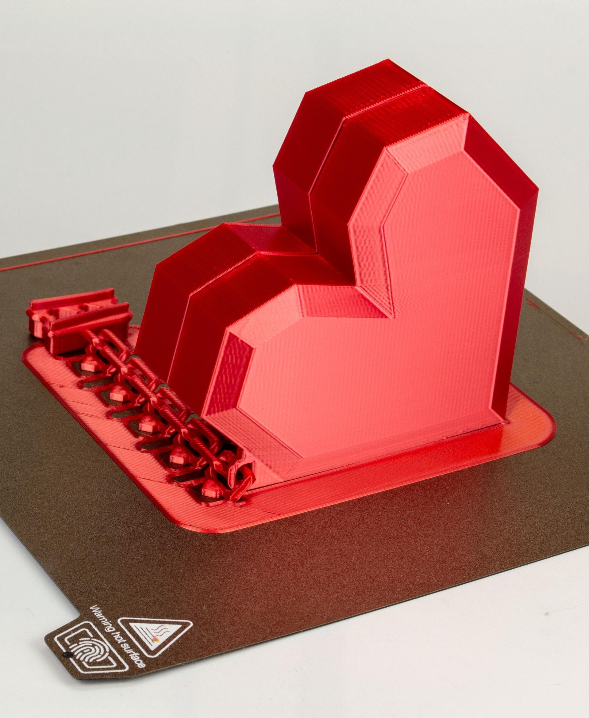 Heart Box With Working Zipper 3d model