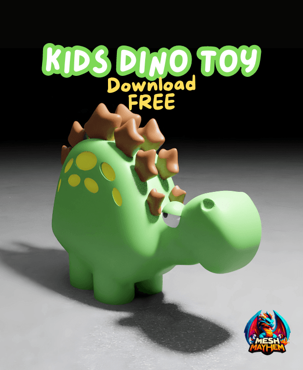 Free Kids Dino Toy 3d model