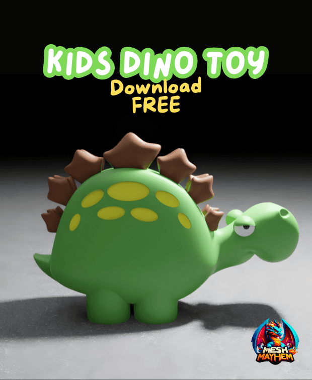 Free Kids Dino Toy 3d model