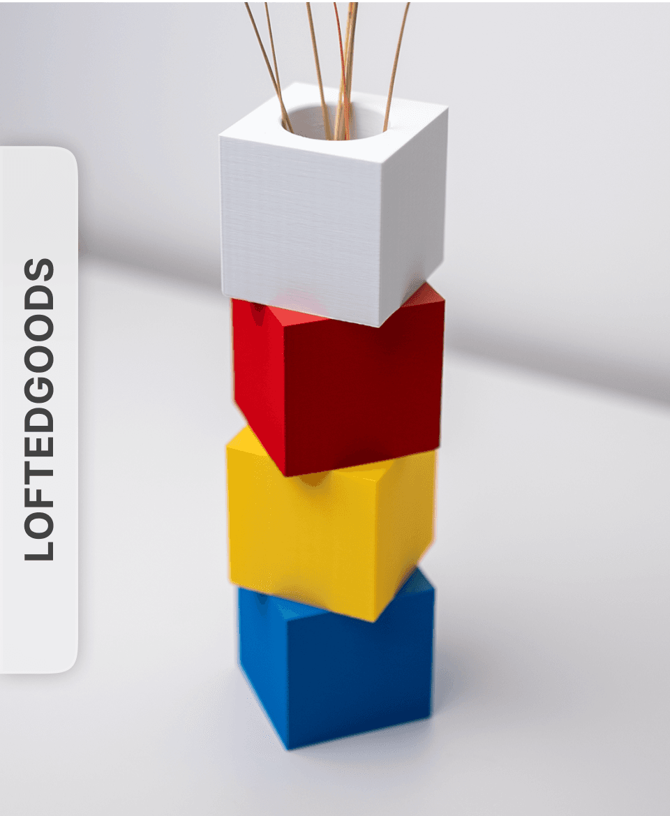 Block Vase by LoftedGoods 3d model