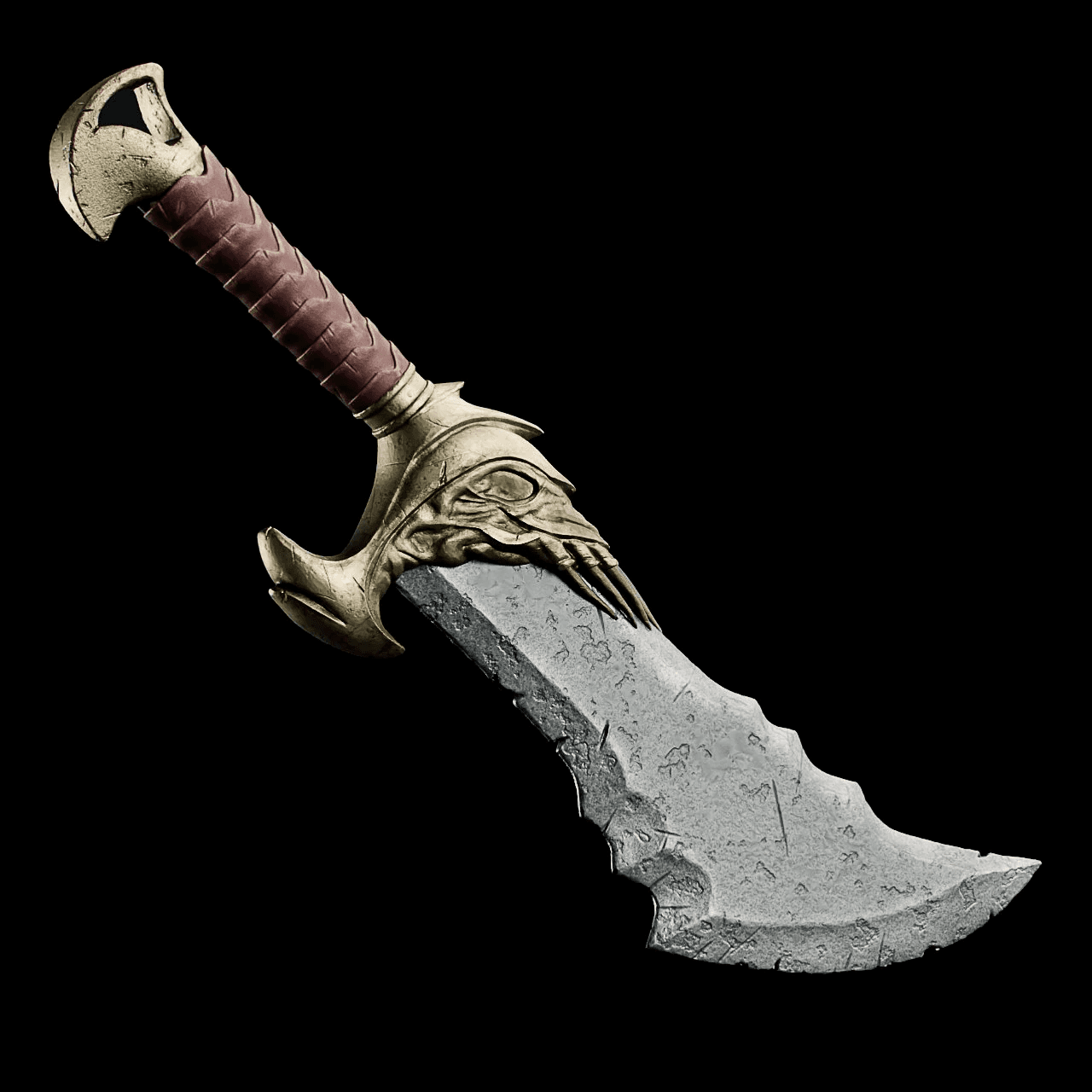 Kratos Blades Of Chaos 3D Print File STL God Of War 3d model
