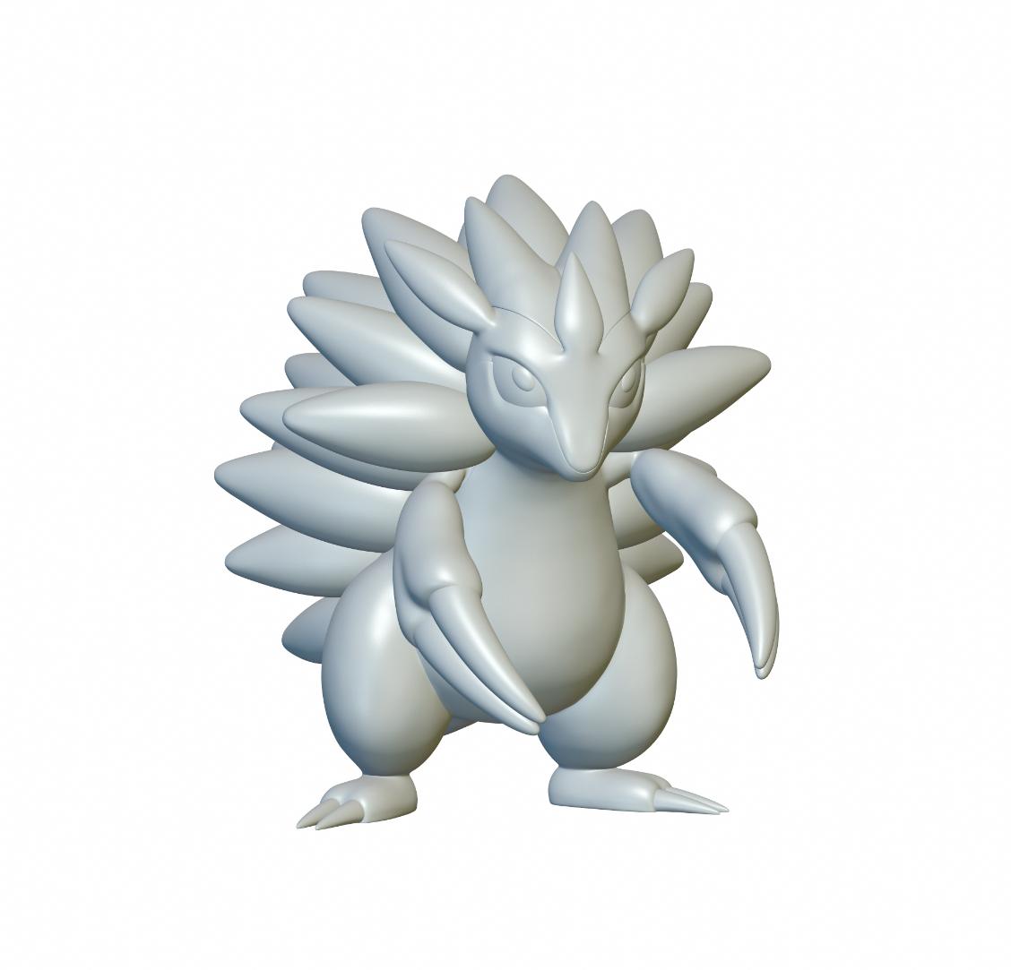 Pokemon Sandslash #28 - Optimized for 3D Printing 3d model