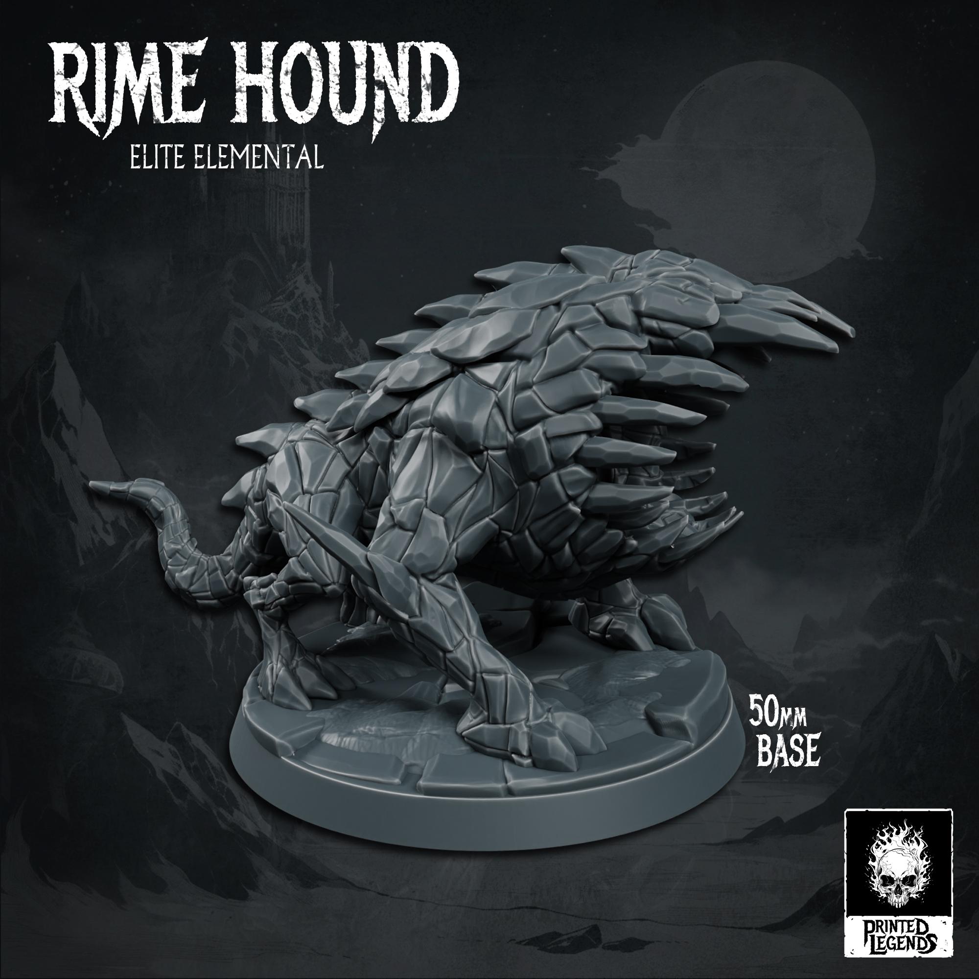 Rime Hounds x4 (40mm Bases) 3d model