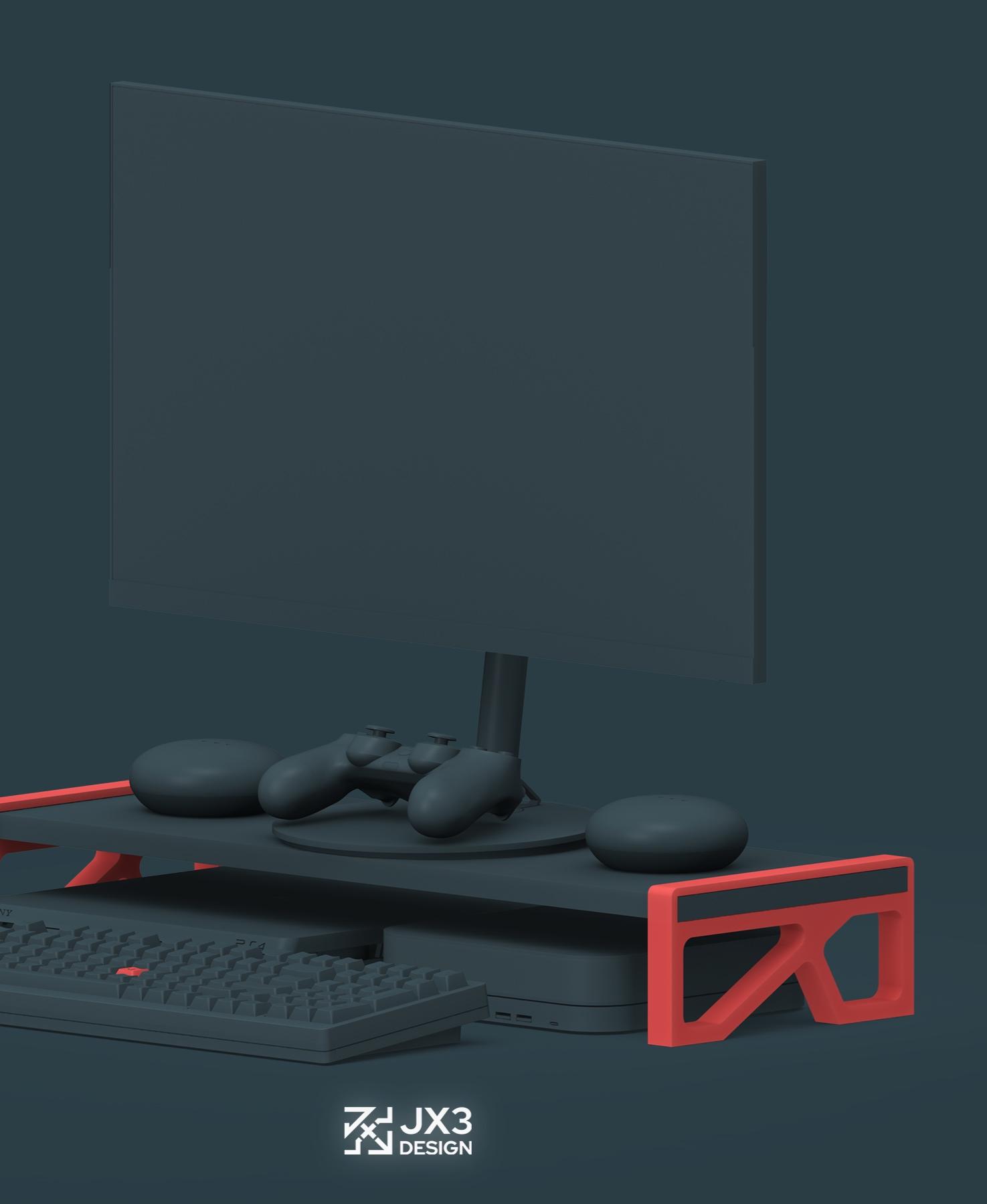 Monitor stand for Ikea BURHULT 3d model