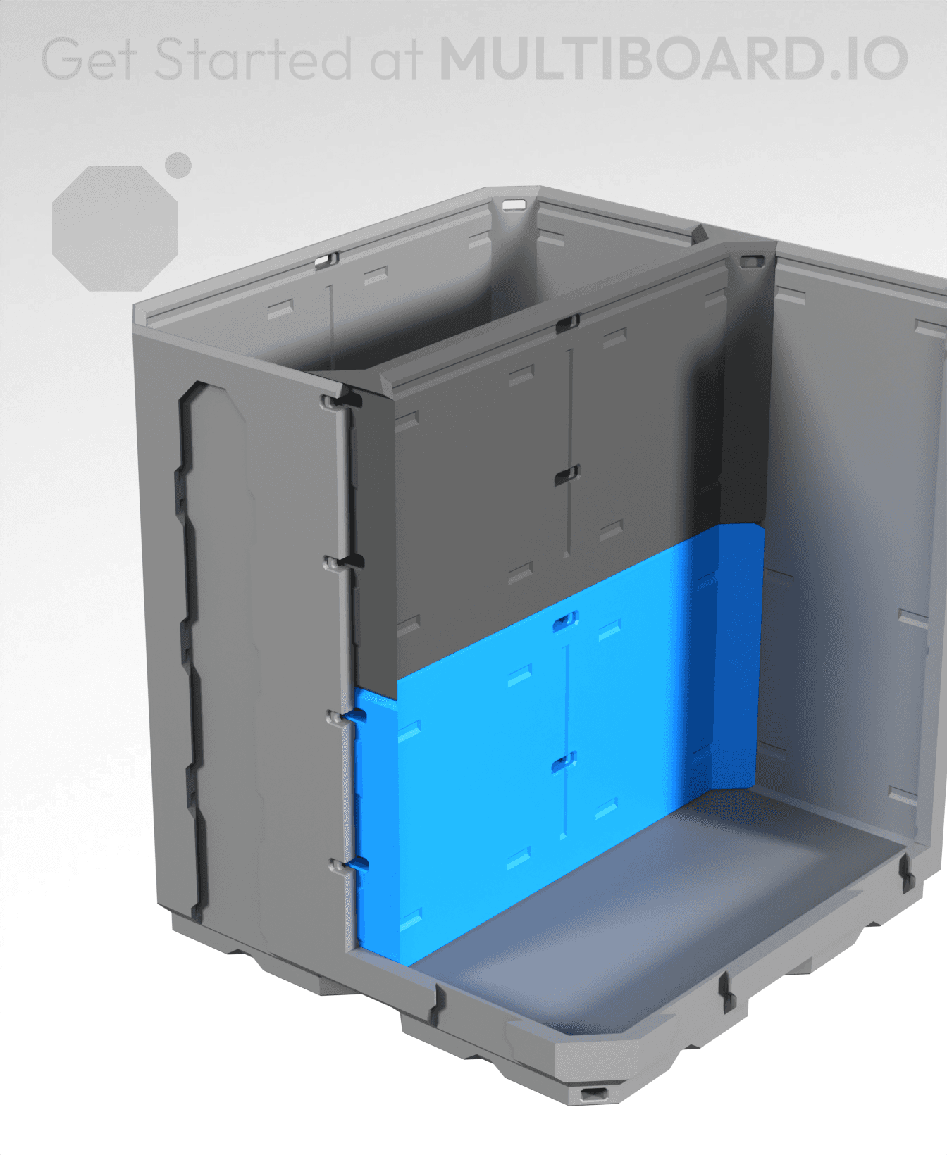 2x1H - Bottom Multibin Divider 3d model