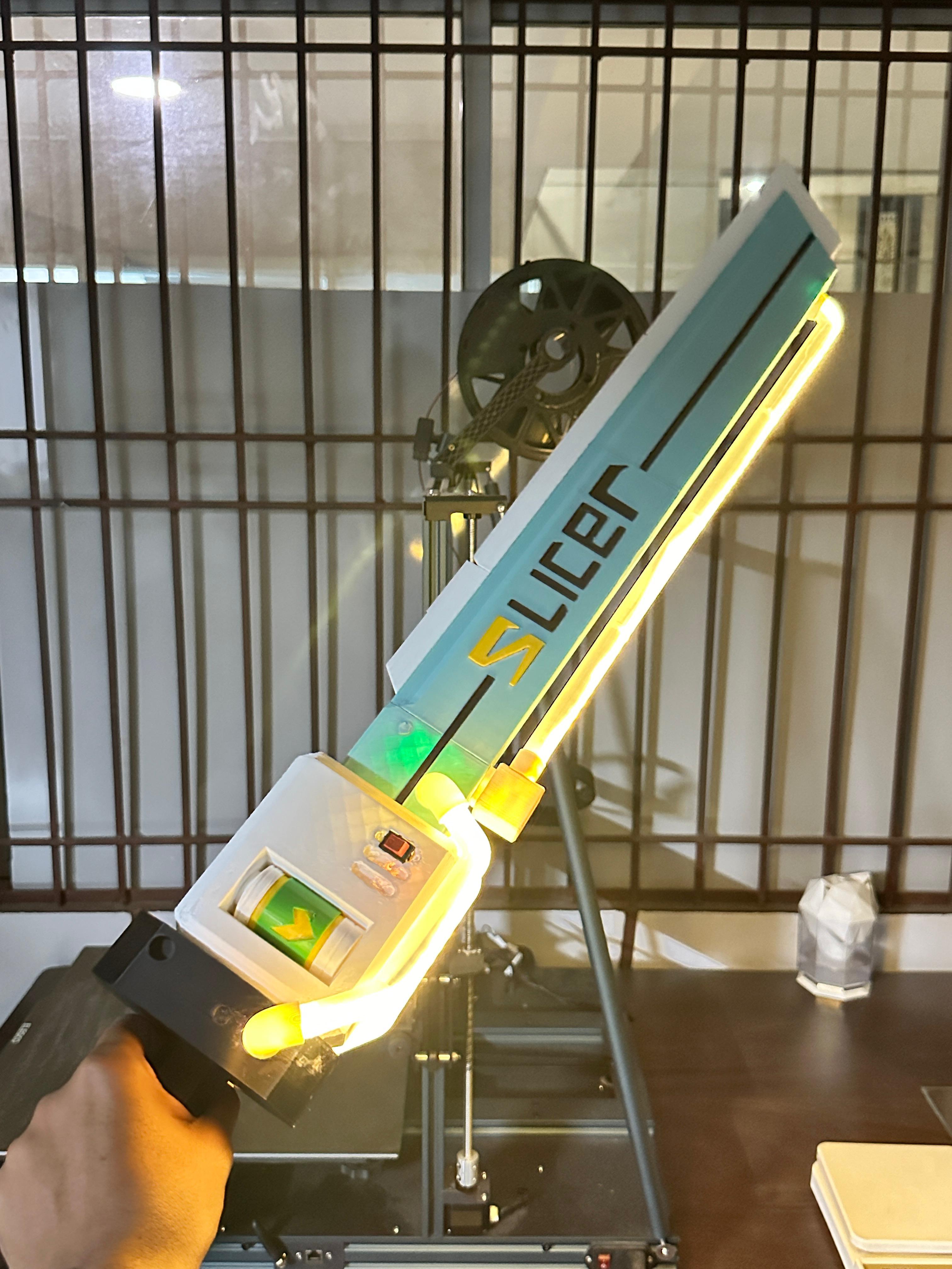 Fortnite Sword (3D Printable w/ LEDs!!) 3d model