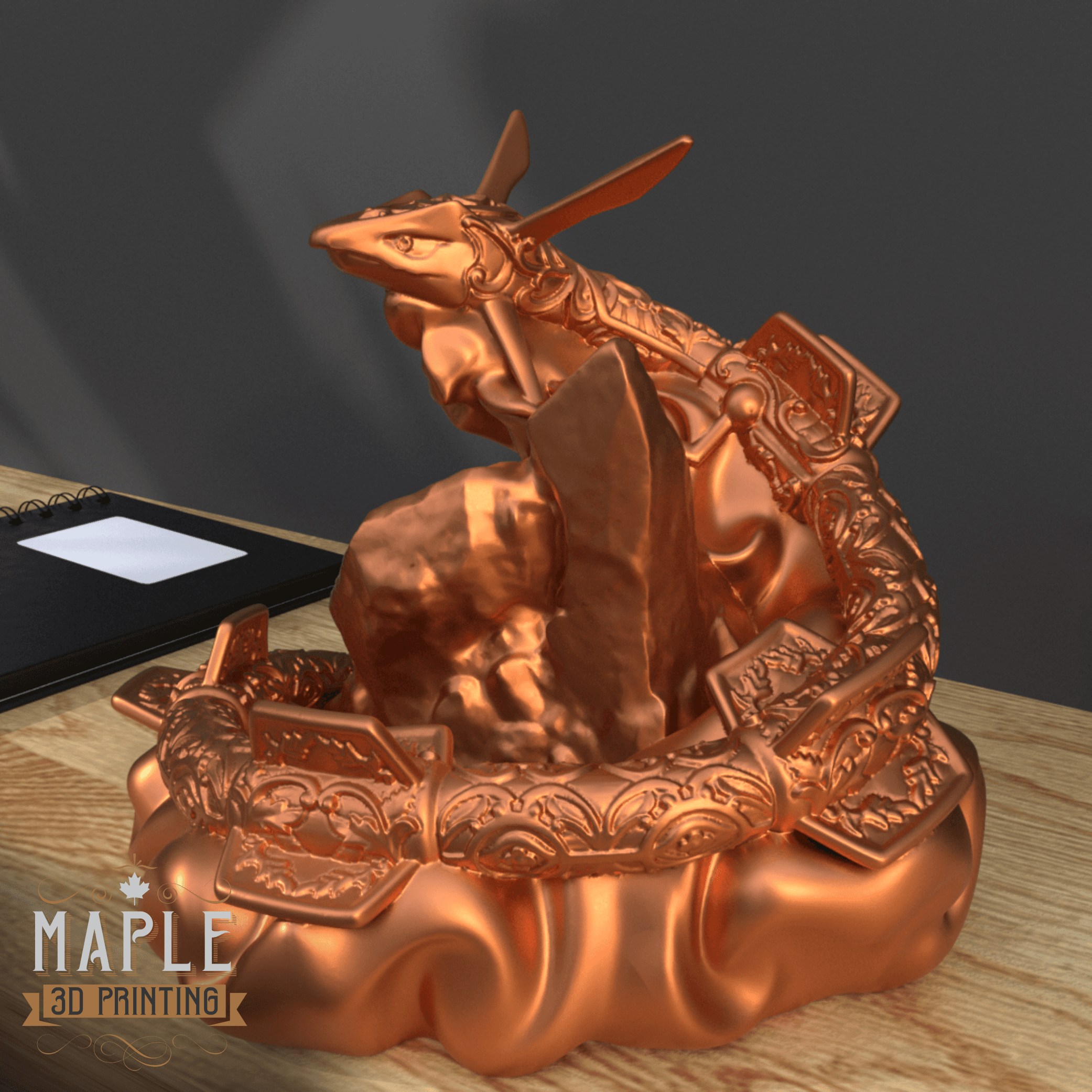 384. Rayquaza - Basic & Ornamental 3d model