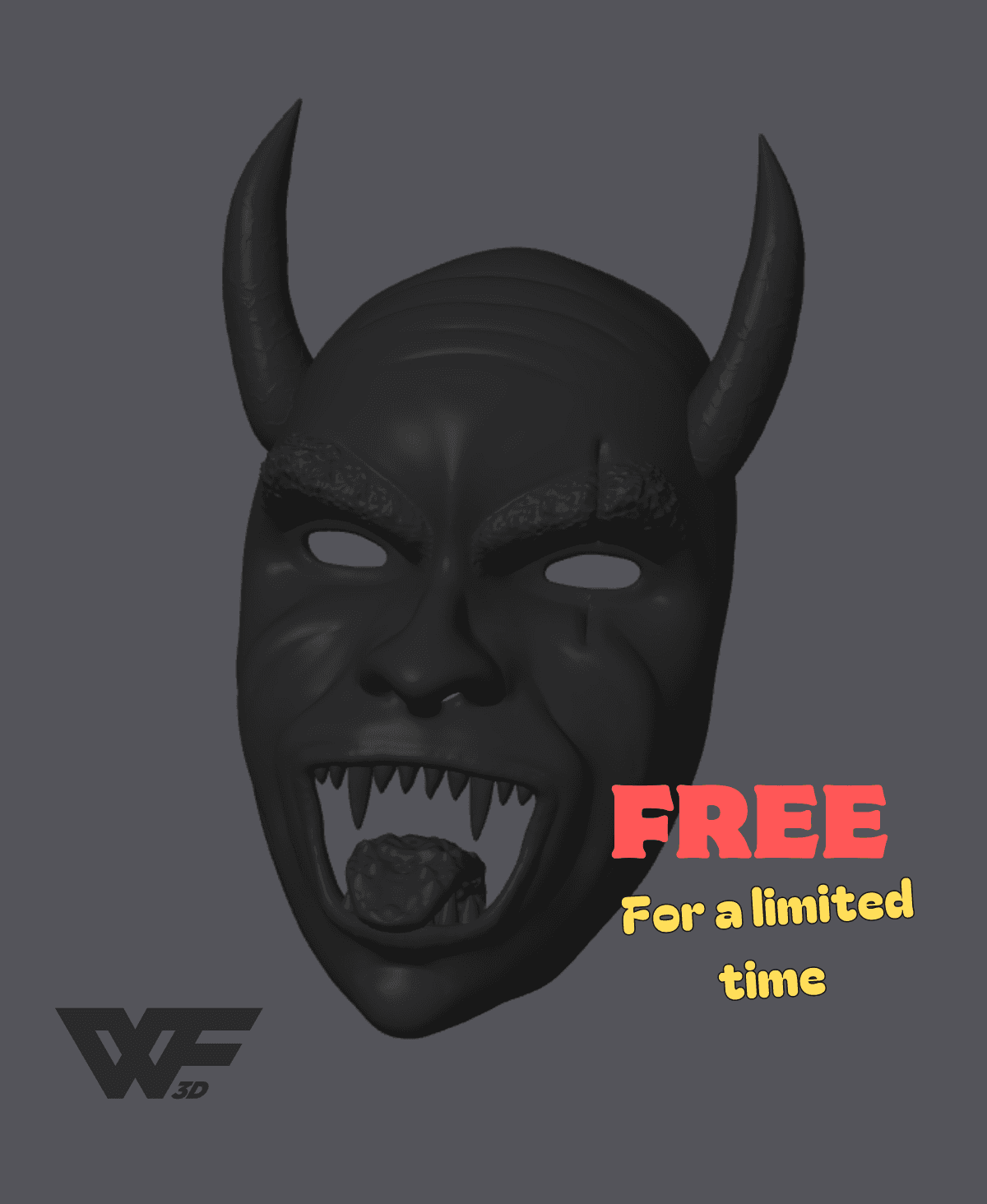 Devil Mask inspired by German folklore 3d model