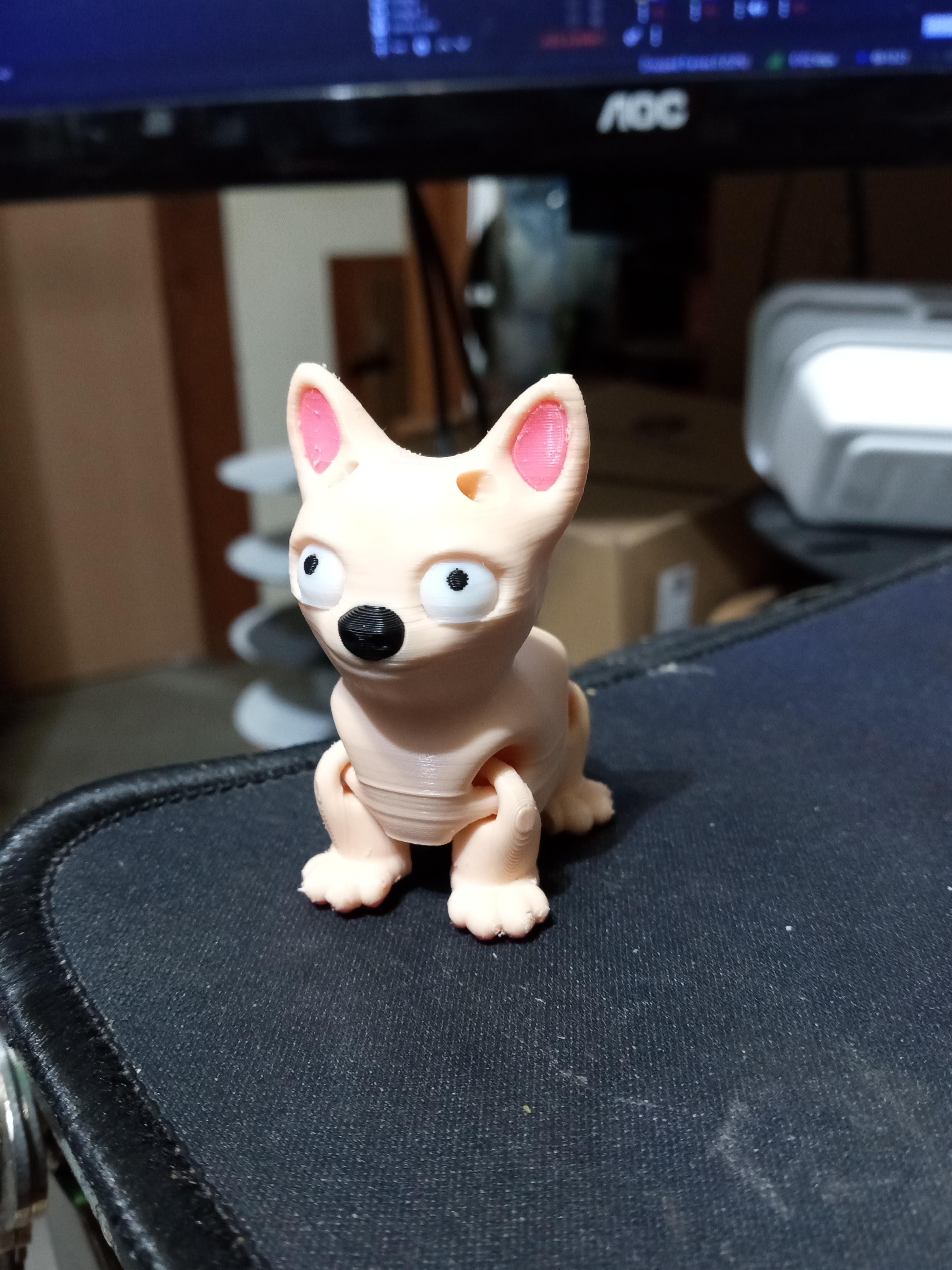 Chihuahua Keychain Fidget 3d model