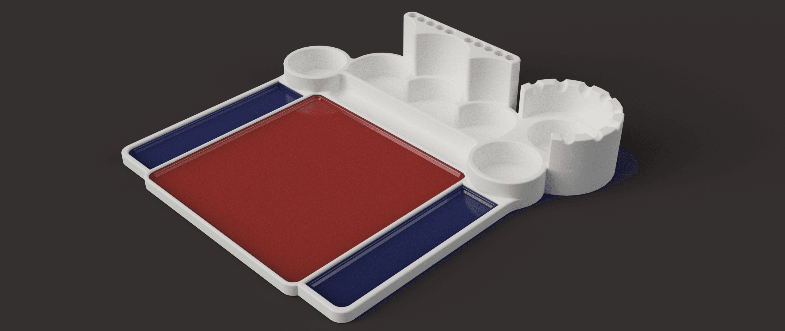 Painting Tray and Organizer 3d model
