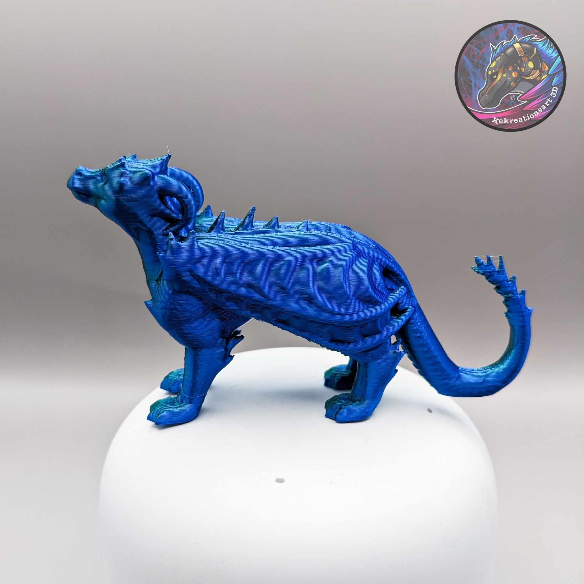 Standing Dragon Figurine 3d model