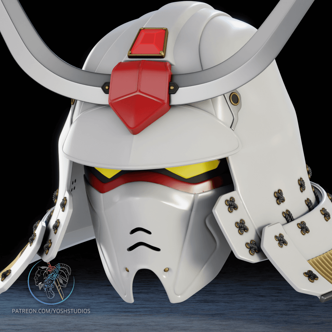 Sengoku Gundam Helmet 3D Printer File STL 3d model