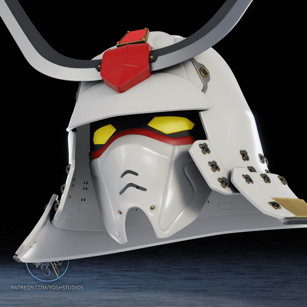 Sengoku Gundam Helmet 3D Printer File STL 3d model