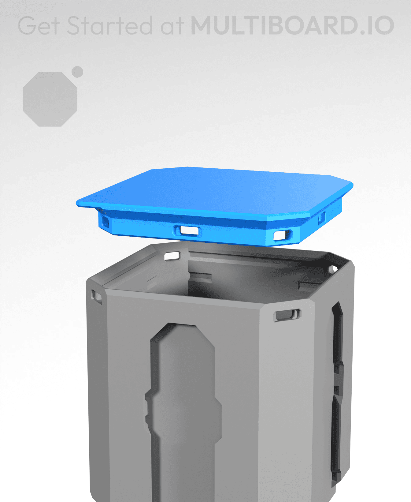 1x1 - Universal Drop-In Lid 3d model