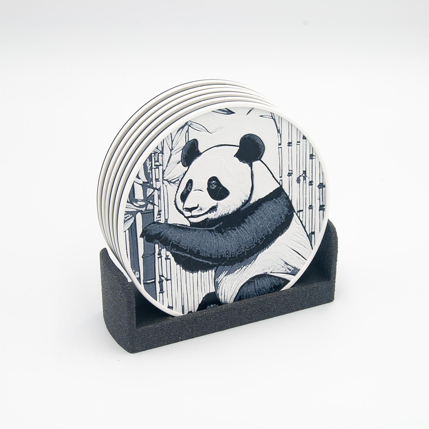 Giant Panda Coasters 3d model
