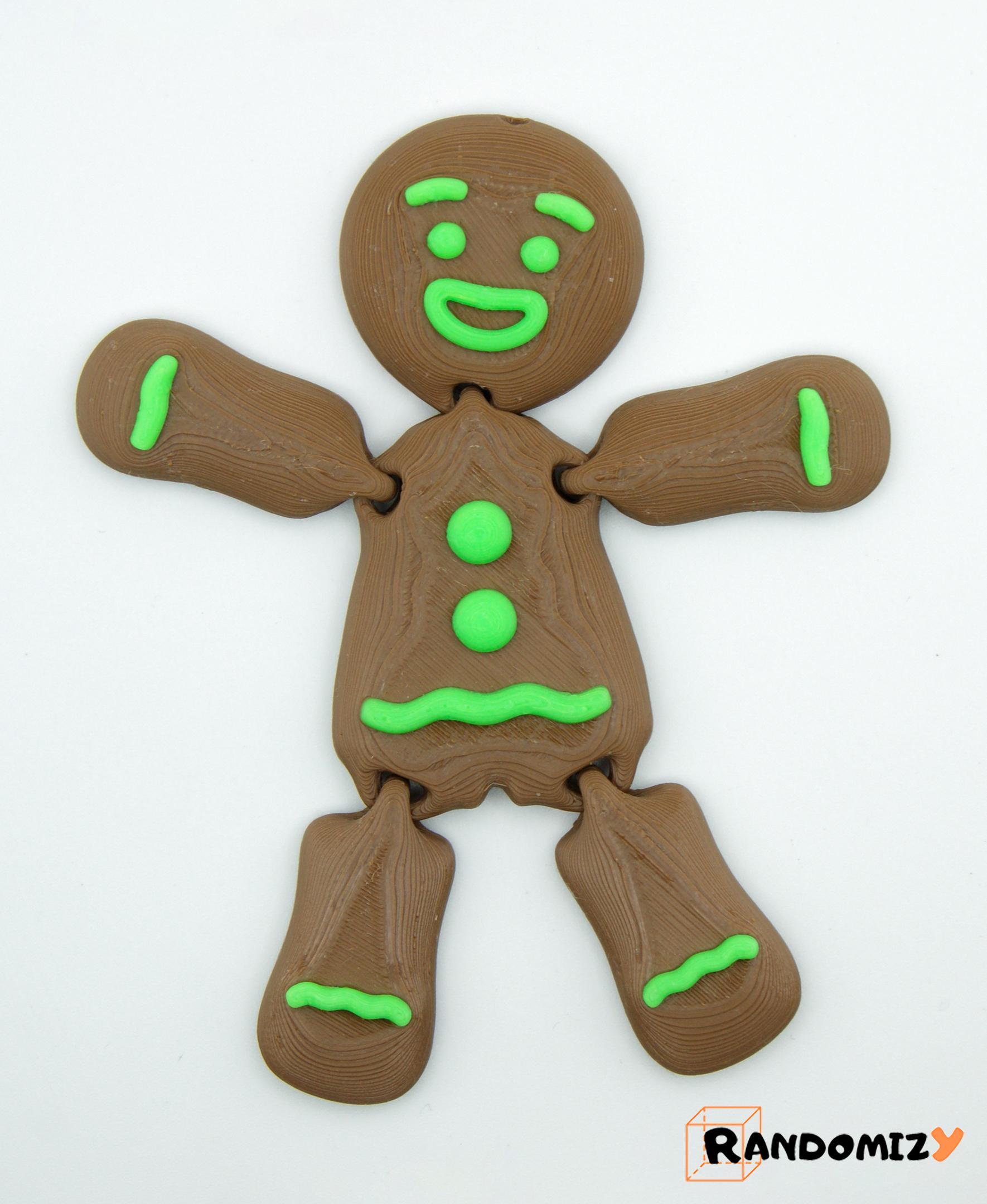 Flexi Gingerbread Man 3d model