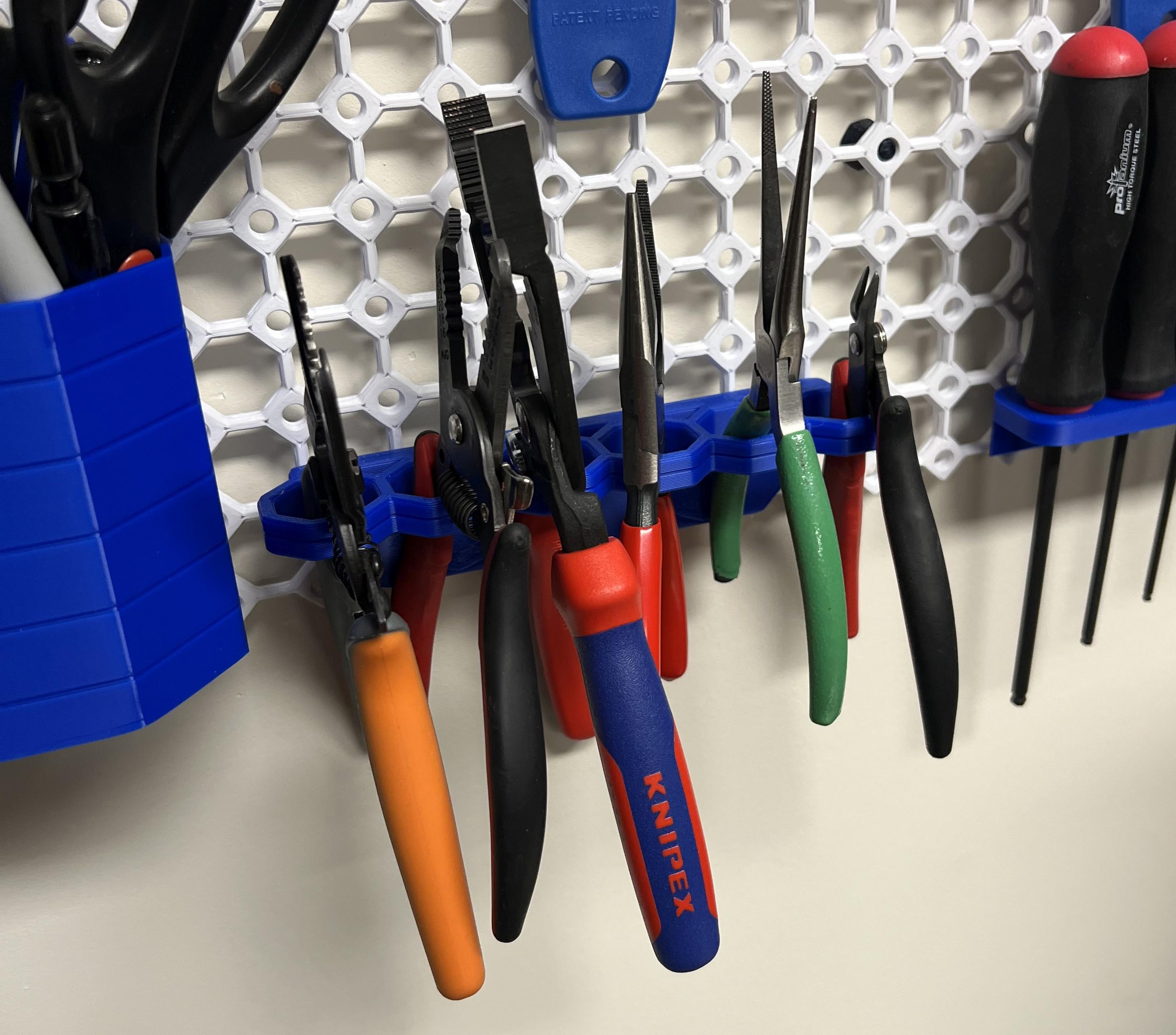 Multiboard Plier, Wire Stripper, and other Tools Holder Array - Perfect - thanks! - 3d model