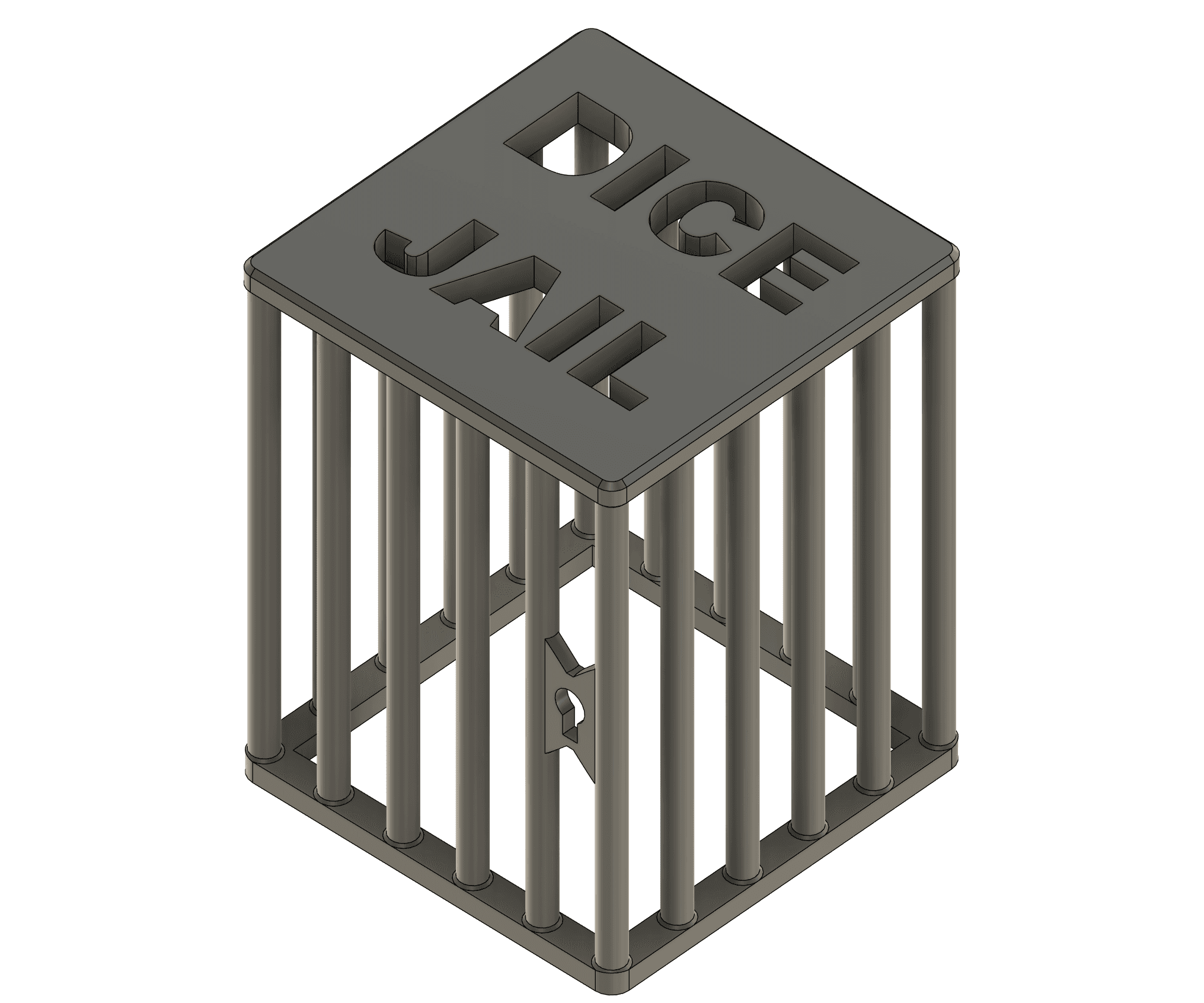 Dice Jail for Troublesome Rollers 3d model