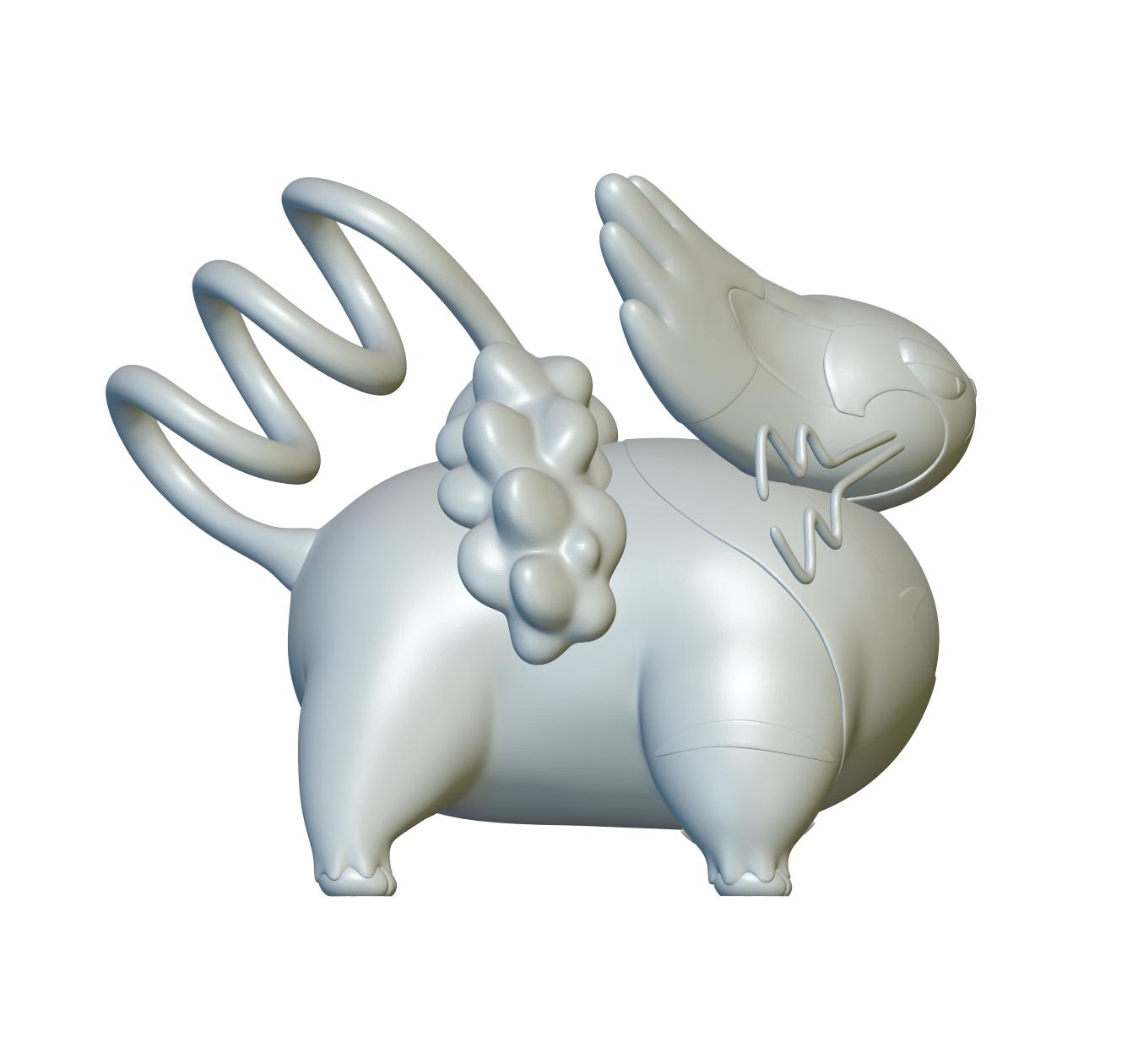 Pokemon Purugly #432 - Optimized for 3D Printing 3d model