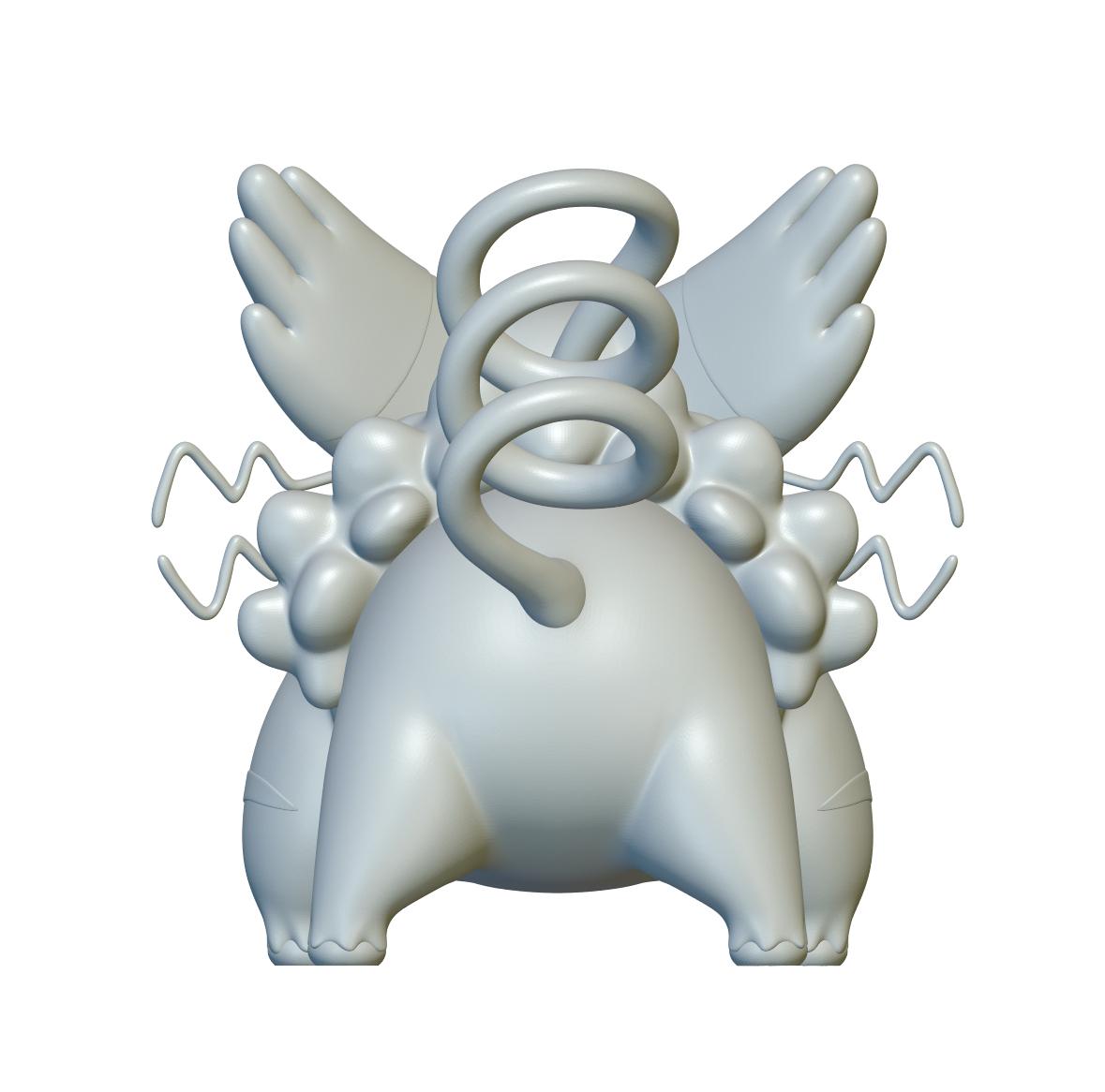 Pokemon Purugly #432 - Optimized for 3D Printing 3d model