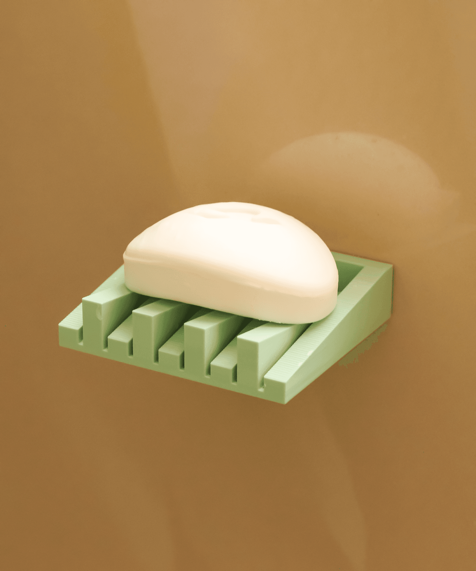 Floating Soap Holder - 3D Printable Wall-Mounted Solution 3d model