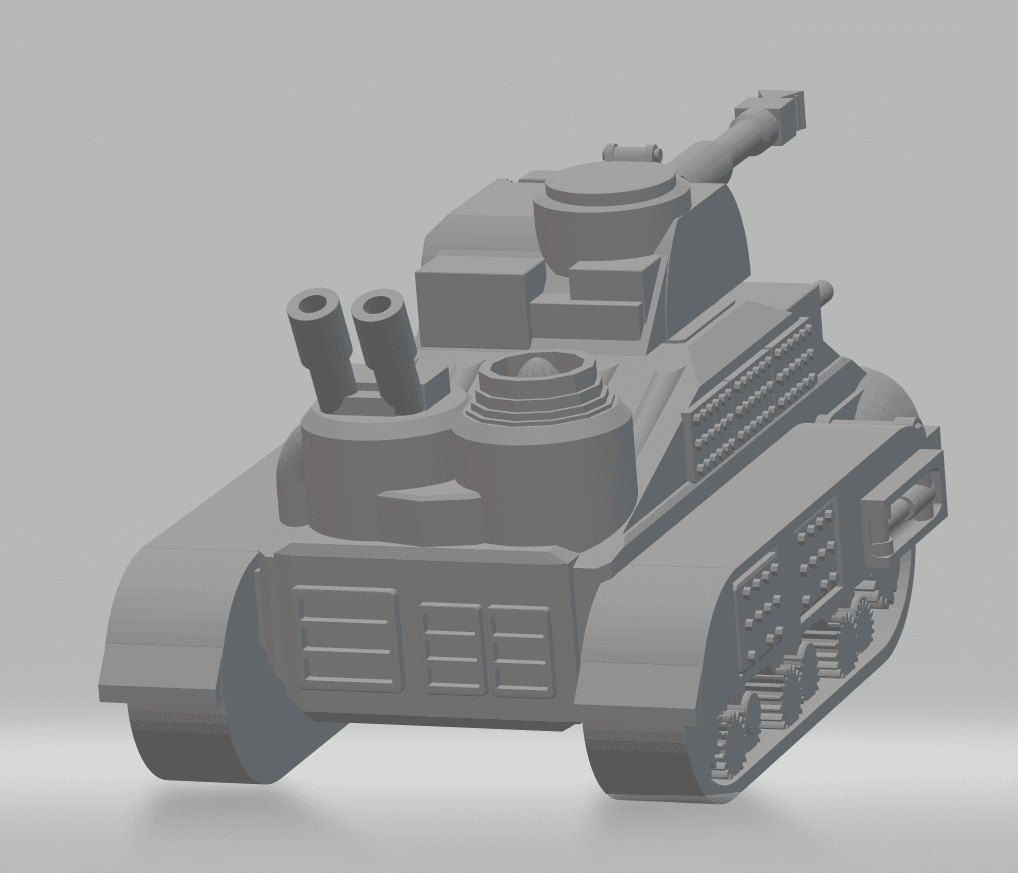 FHW Stellar Coalition Corps Sherman Tank  3d model