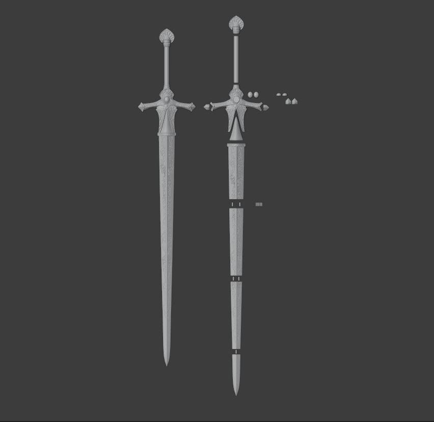 Rellana's Twin Blades from Elden Ring Shadow of the Erdtree 3d model