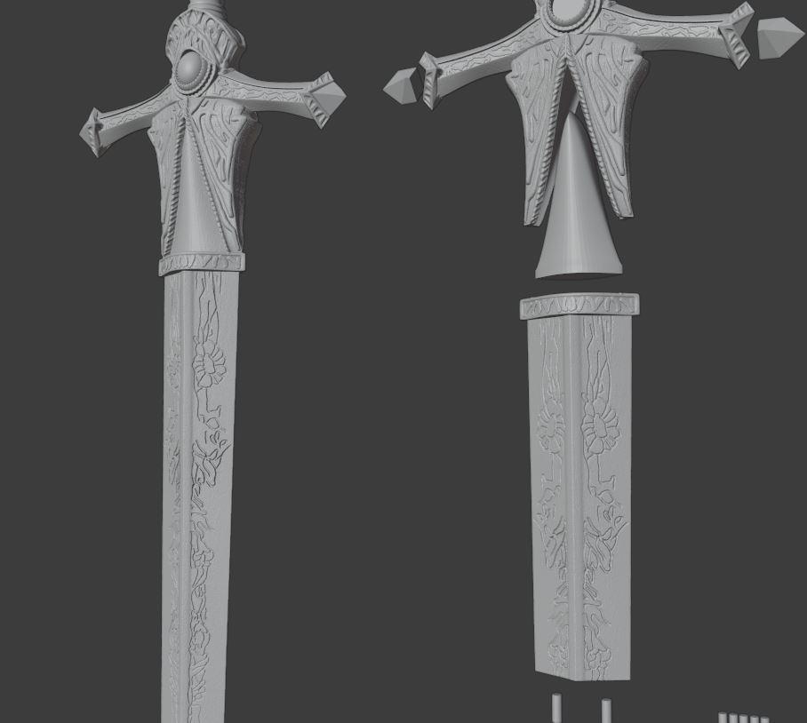 Rellana's Twin Blades from Elden Ring Shadow of the Erdtree 3d model