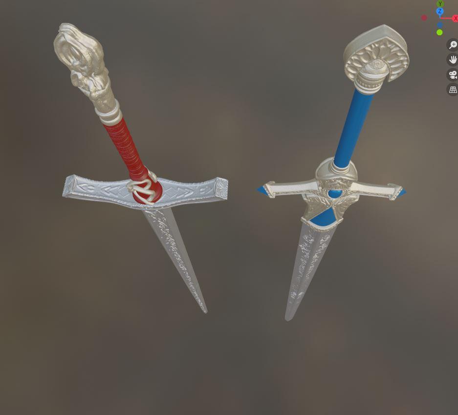 Rellana's Twin Blades from Elden Ring Shadow of the Erdtree 3d model