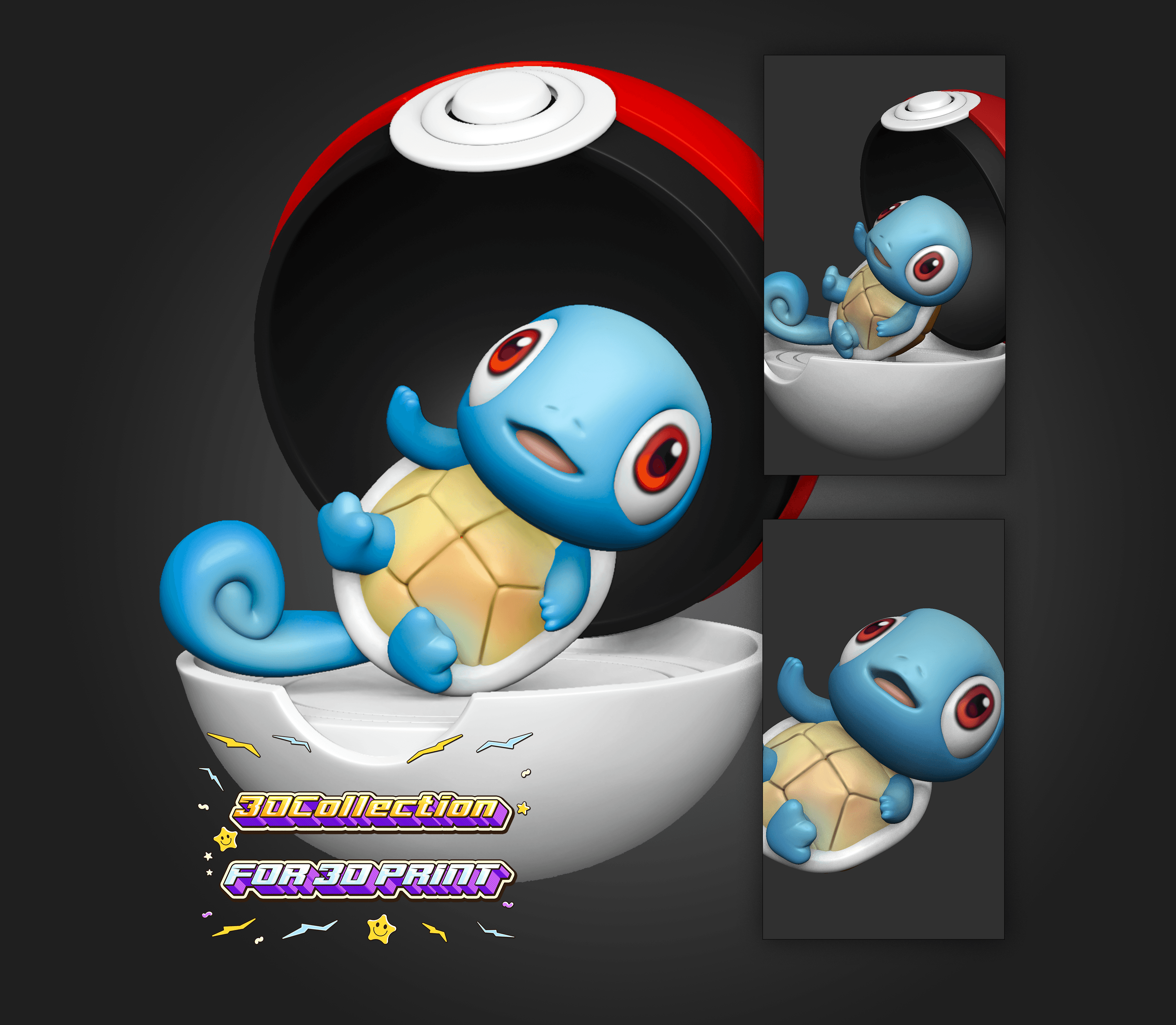 Baby Squirtle Pokemon  3d model
