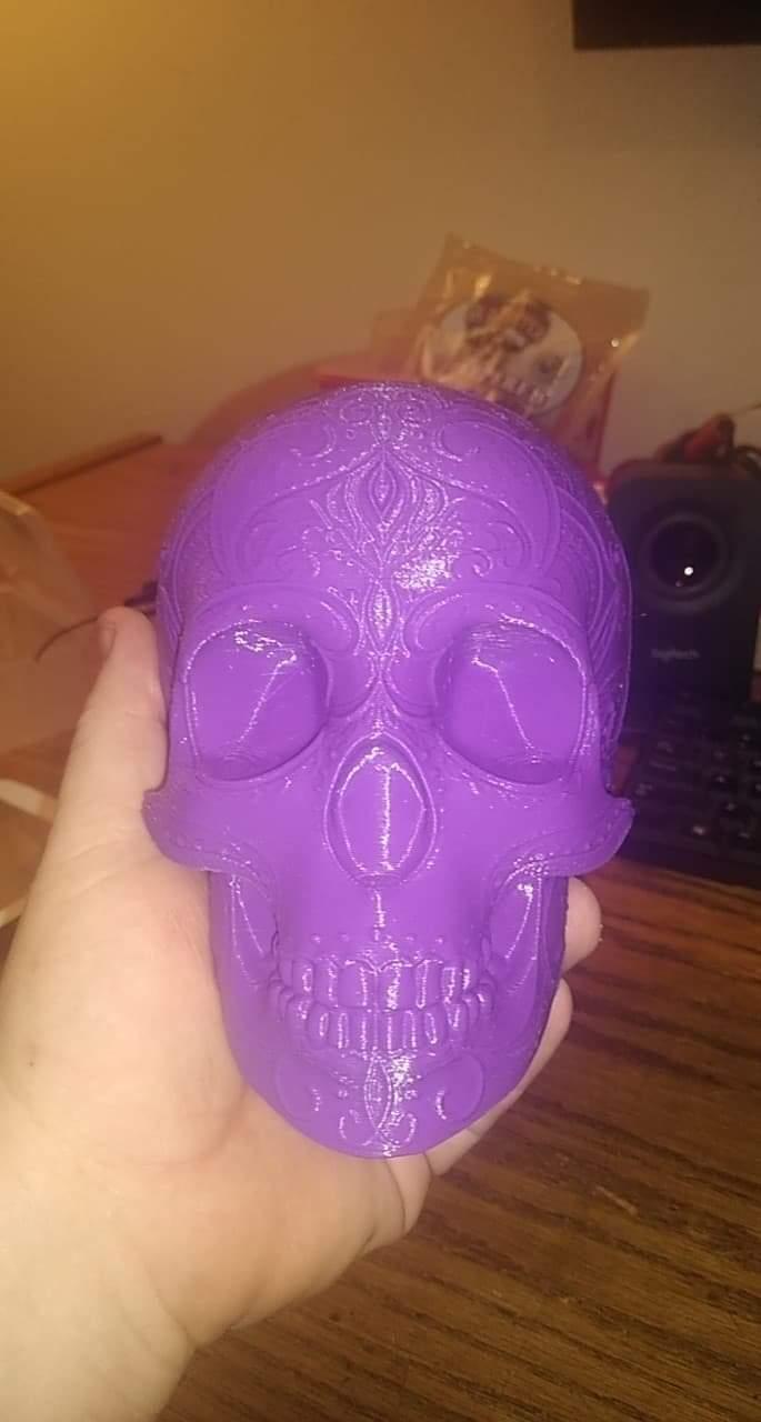 Mandala Lace Skull - Esunpla+  - 3d model