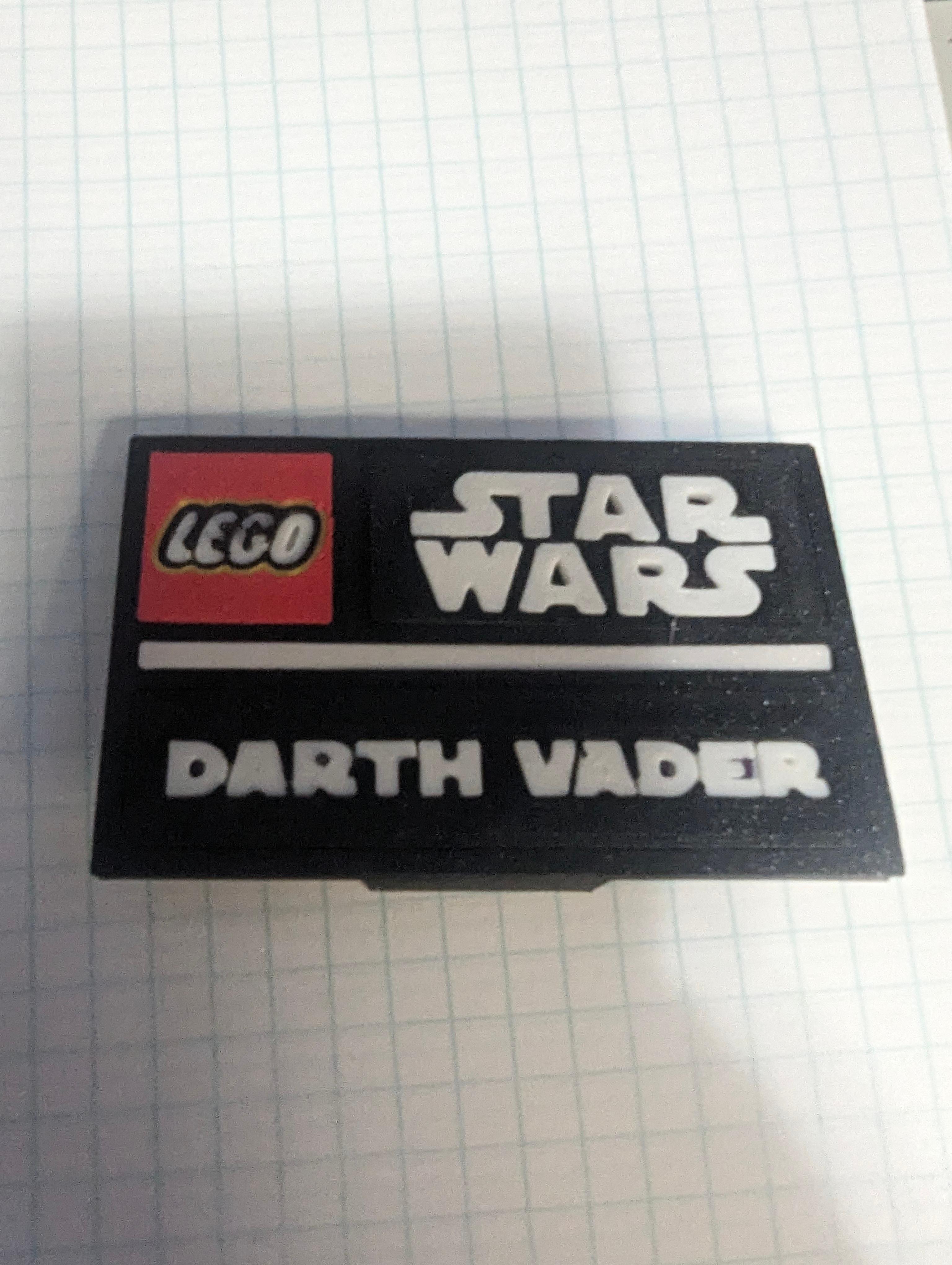 Darth Vader Complete Nameplate Assembly 3d model