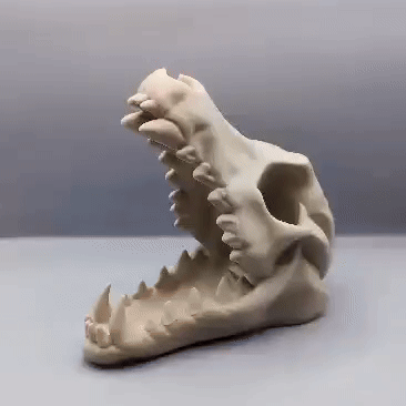 Wolf Skull Dice Tower 3d model