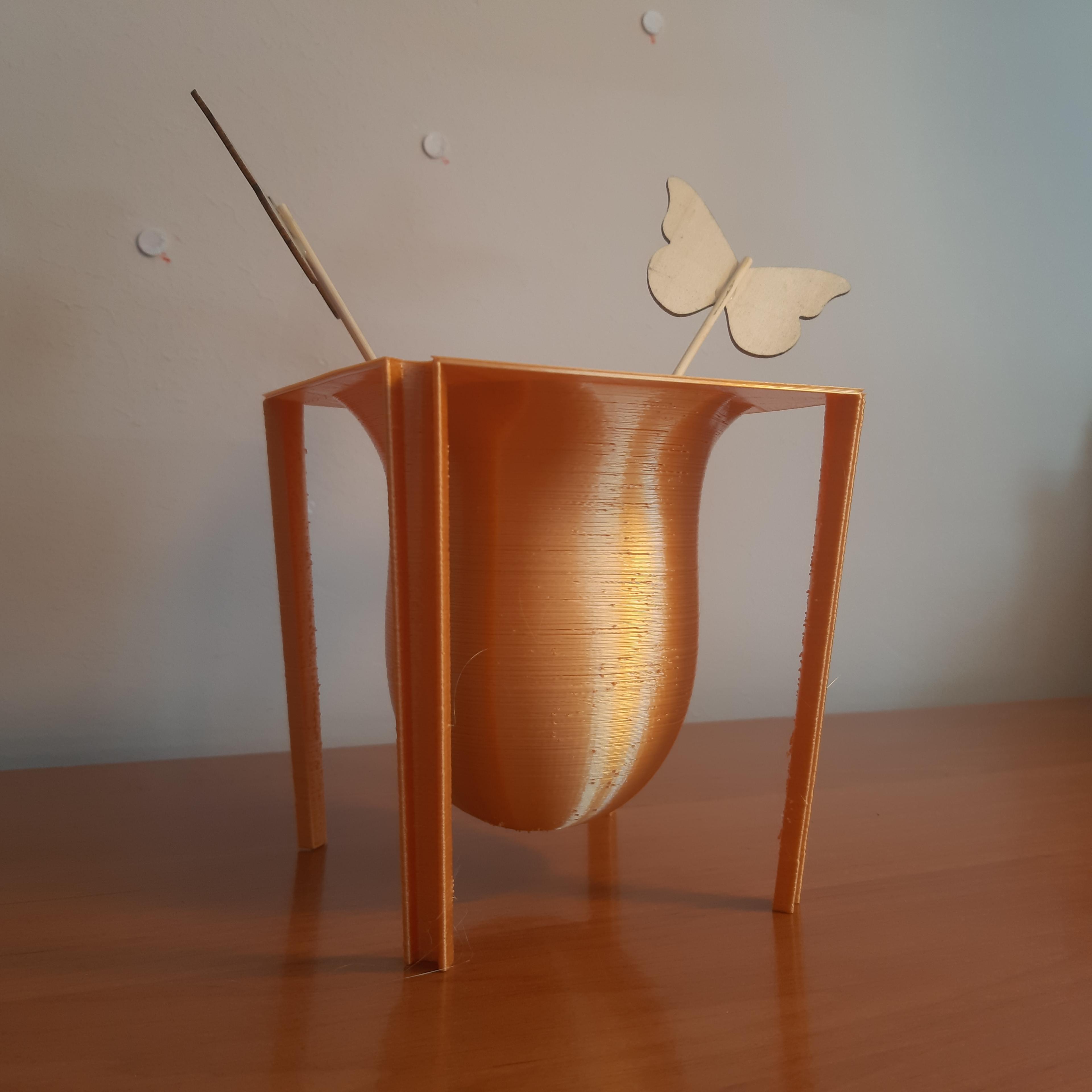 Butterfly Cup 3d model