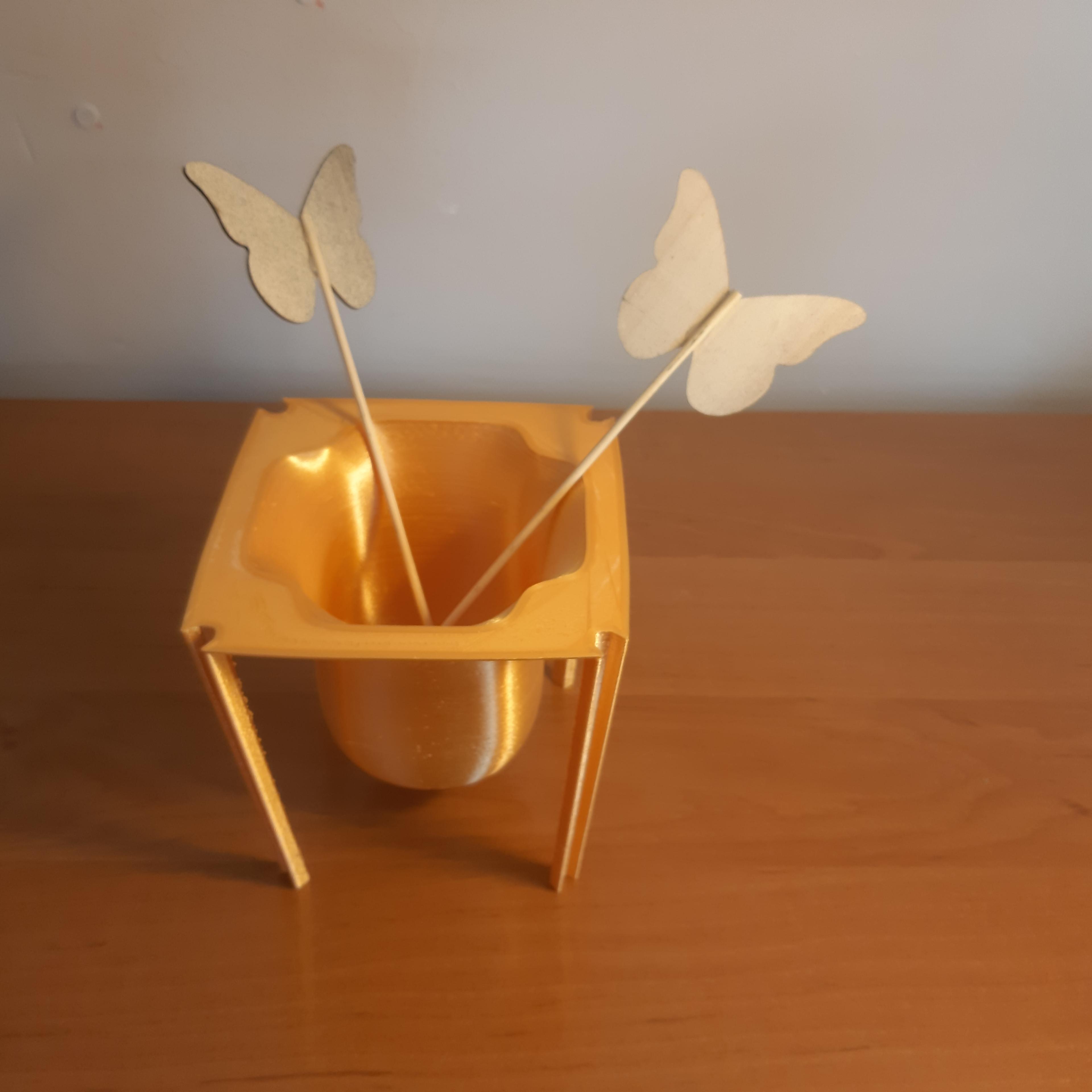 Butterfly Cup 3d model