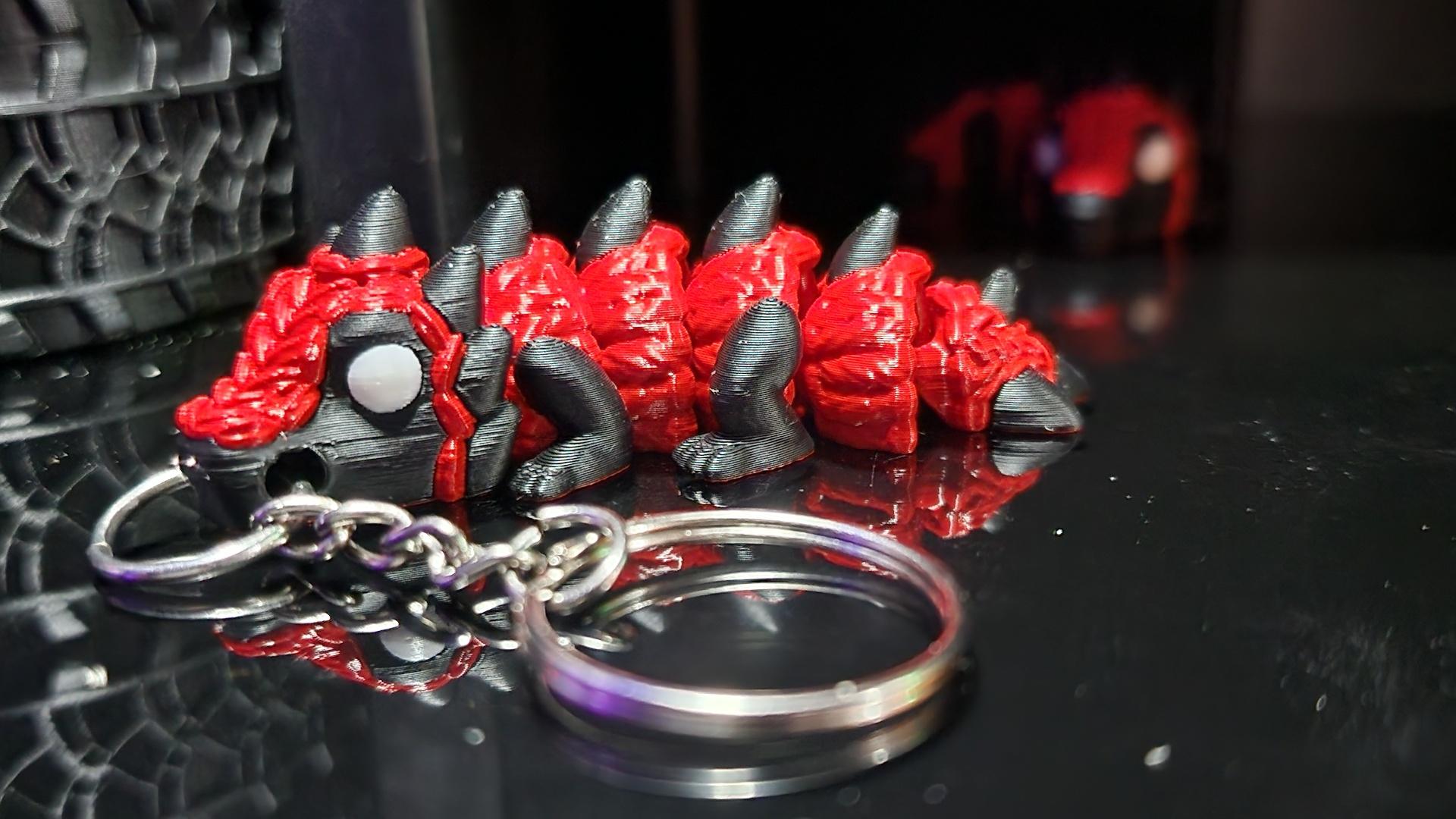 Cozy Dragon Small Keychain 3d model