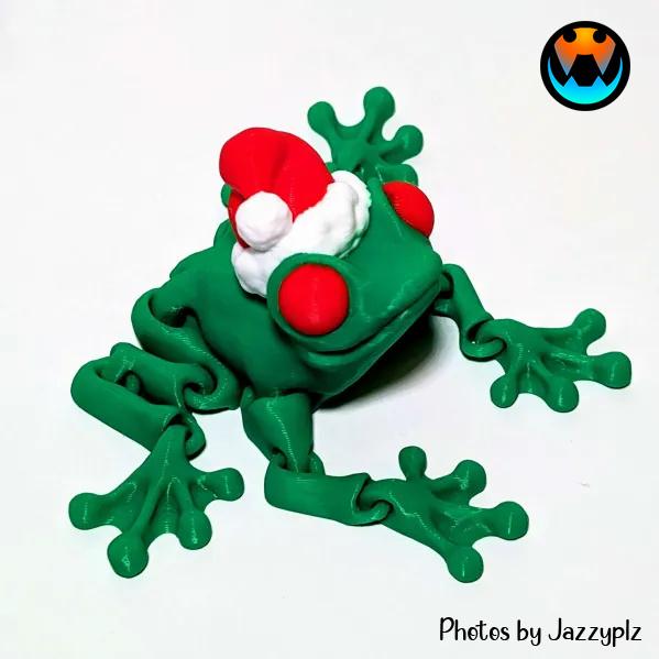 Festive Frog 3d model