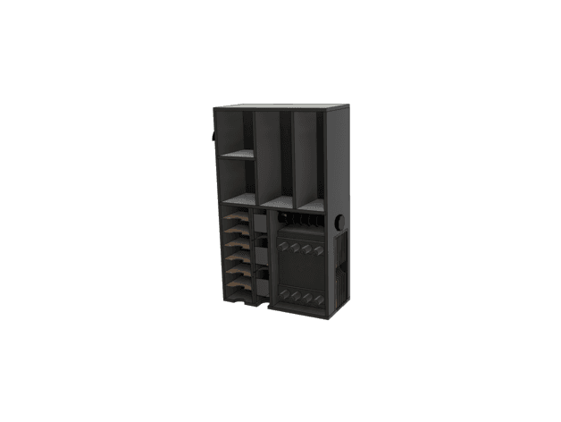 The Sanding Cabinet - Sanding paper roll dispenser 3d model