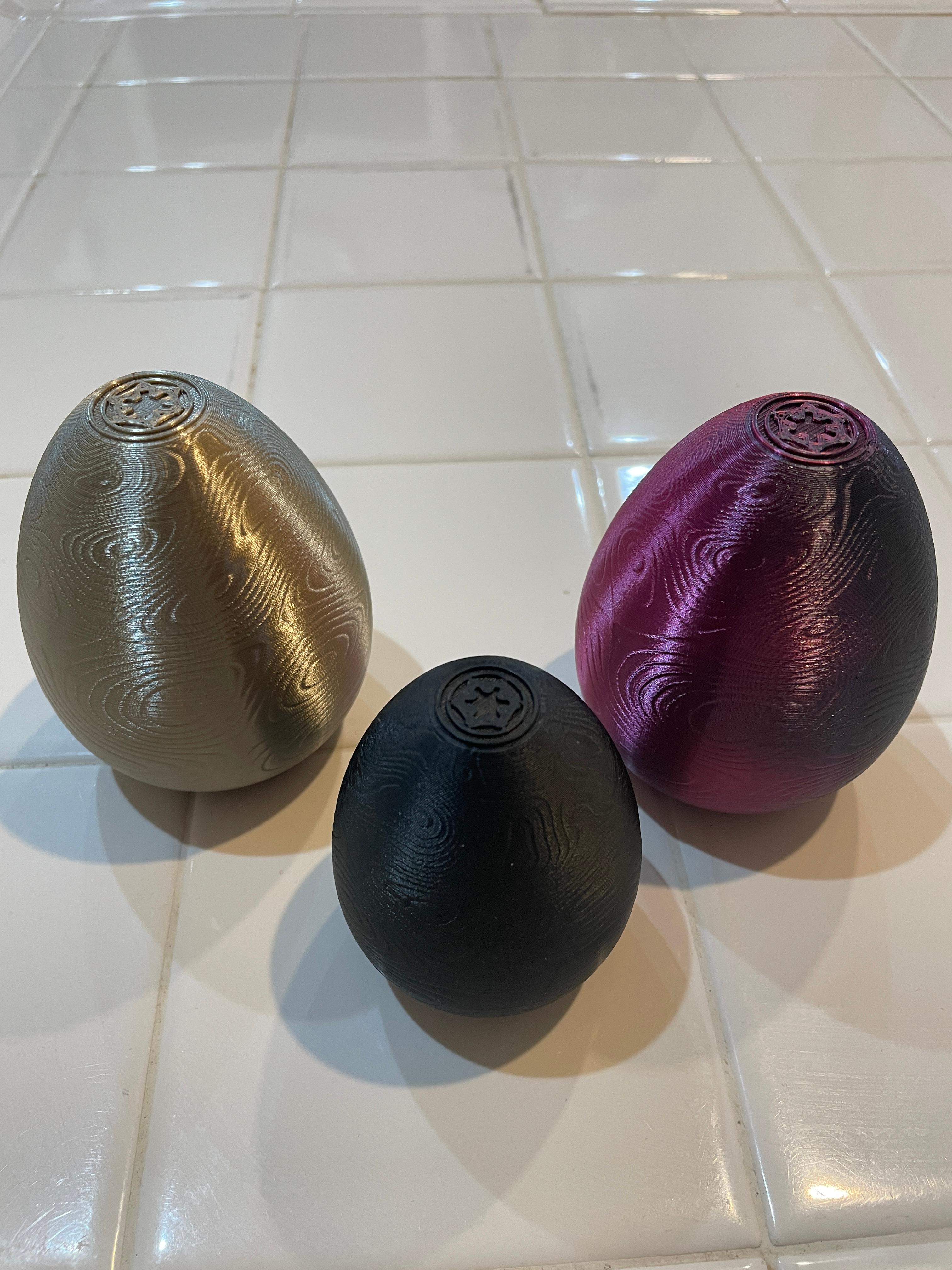Beskar Easter Egg v2 - Love these, made for my grandchildren! - 3d model