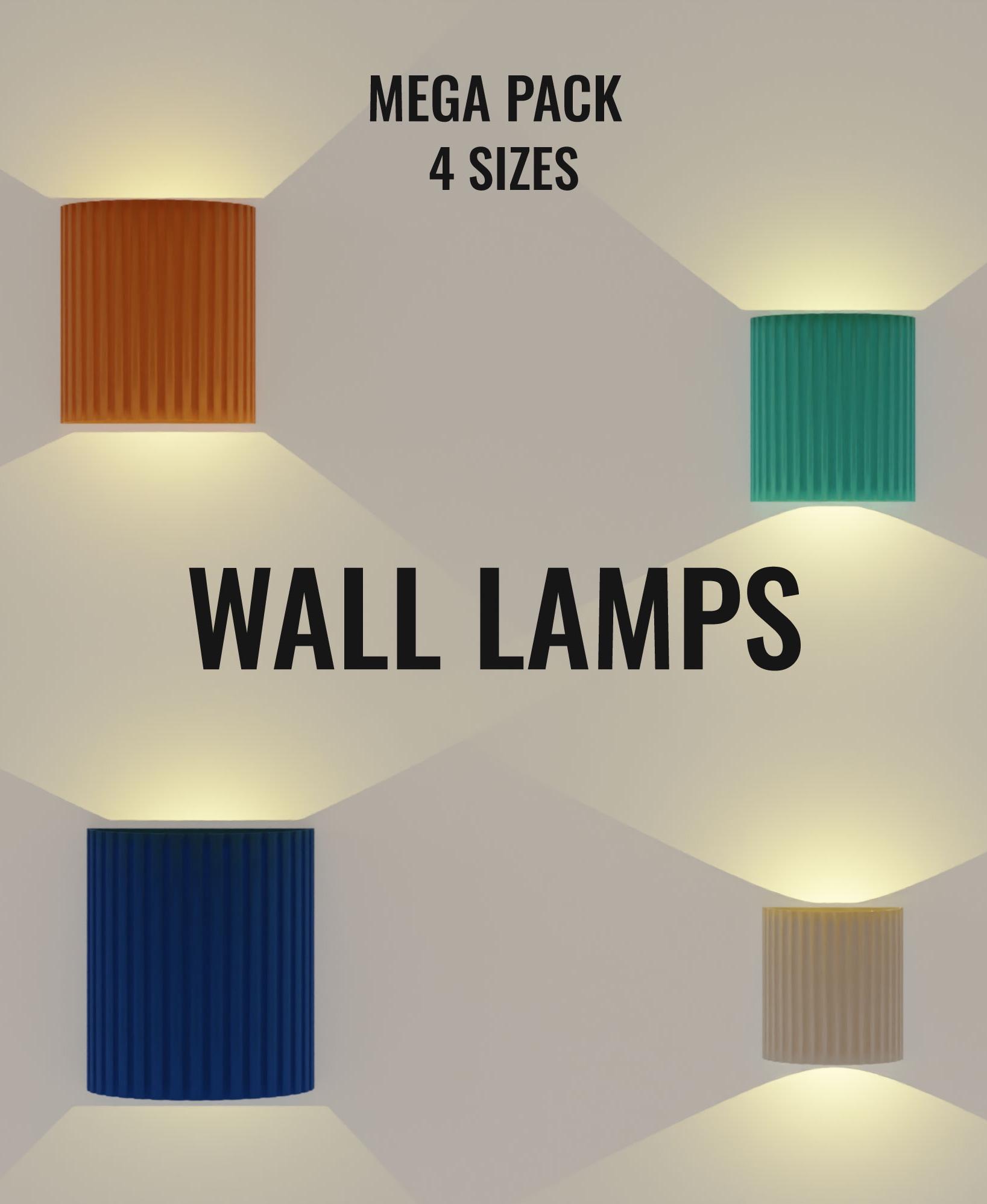 MINIMAL WALL LAMP | MEGA PACK 4 SIZES 3d model