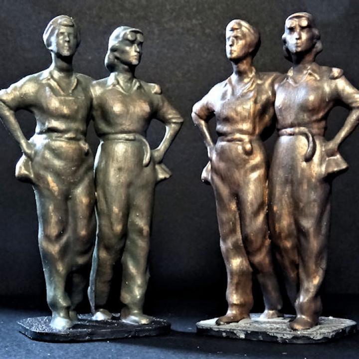 Women of Steel sculpture in Sheffield 3d model