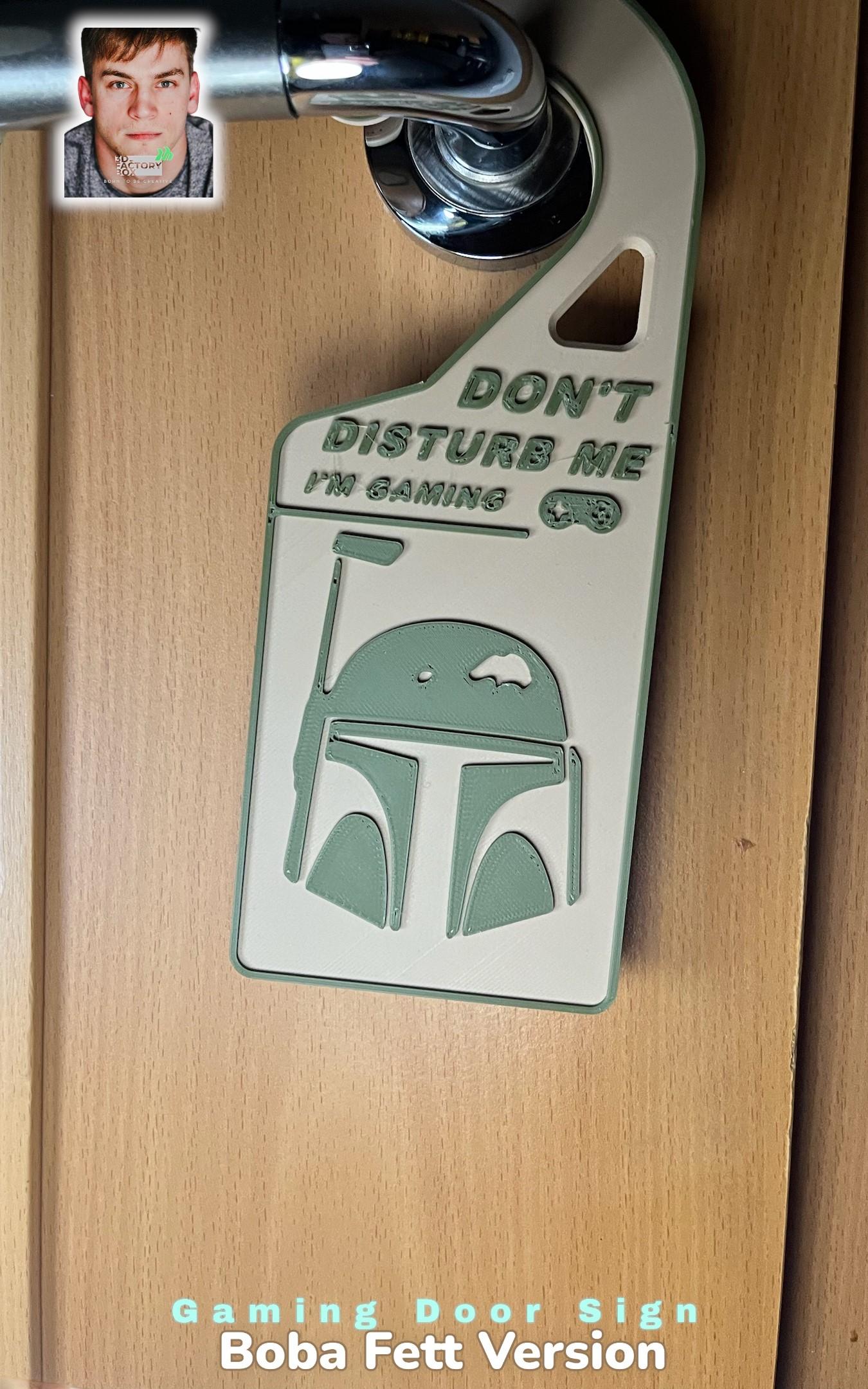 Gaming Door Sign - Inspired by "Star Wars" 3d model