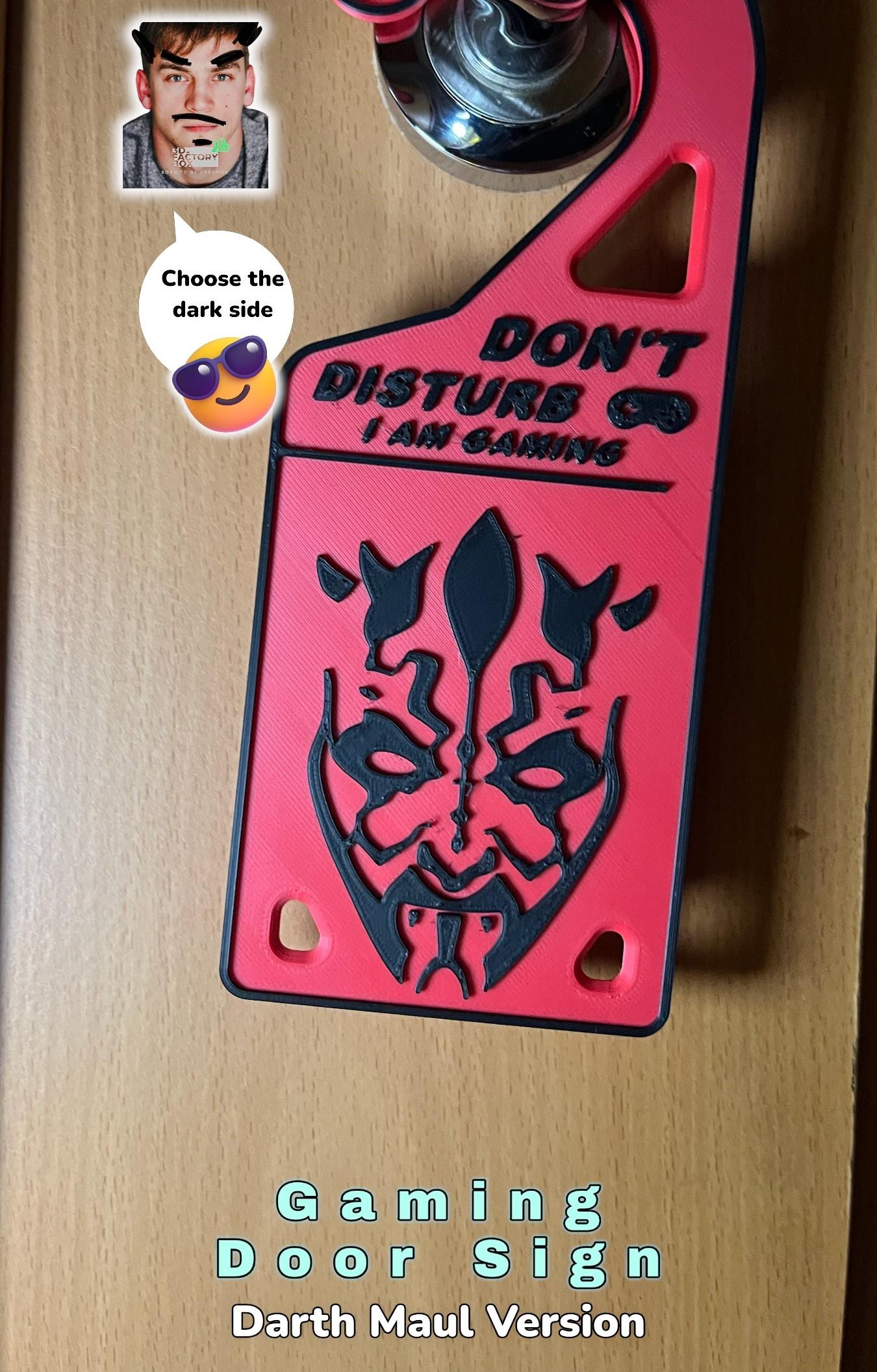 Gaming Door Sign - Inspired by "Star Wars" 3d model