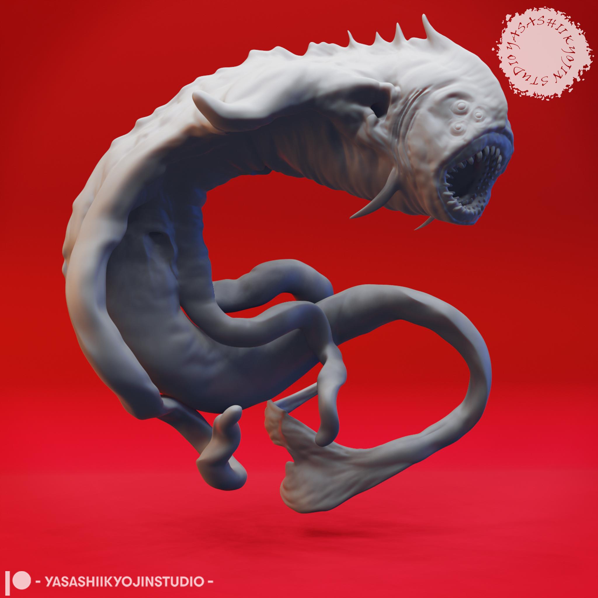 Aboleth - Tabletop Miniature (Pre-Supported) 3d model