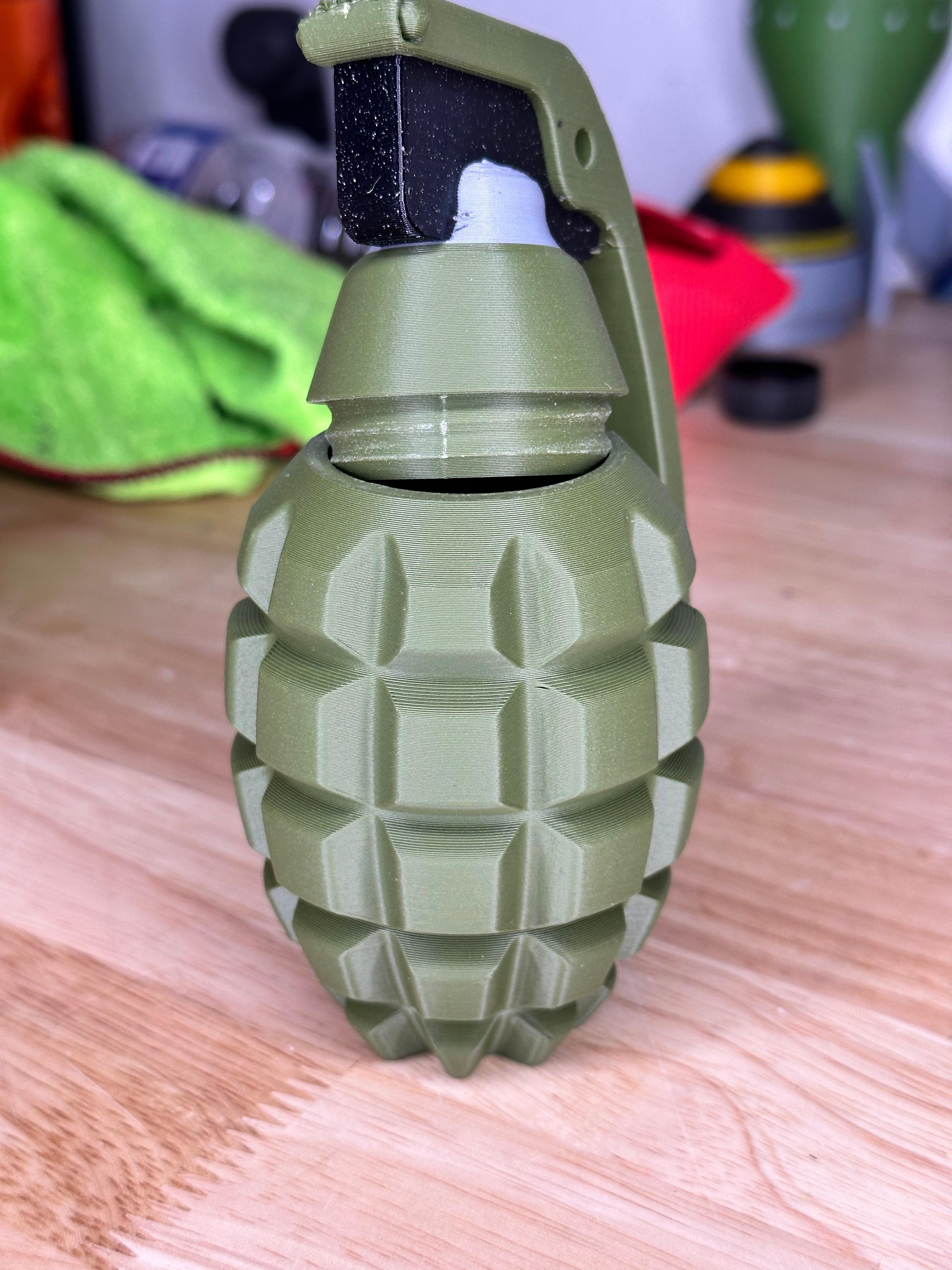 Realistic Hand Grenade Stash Container 3d model
