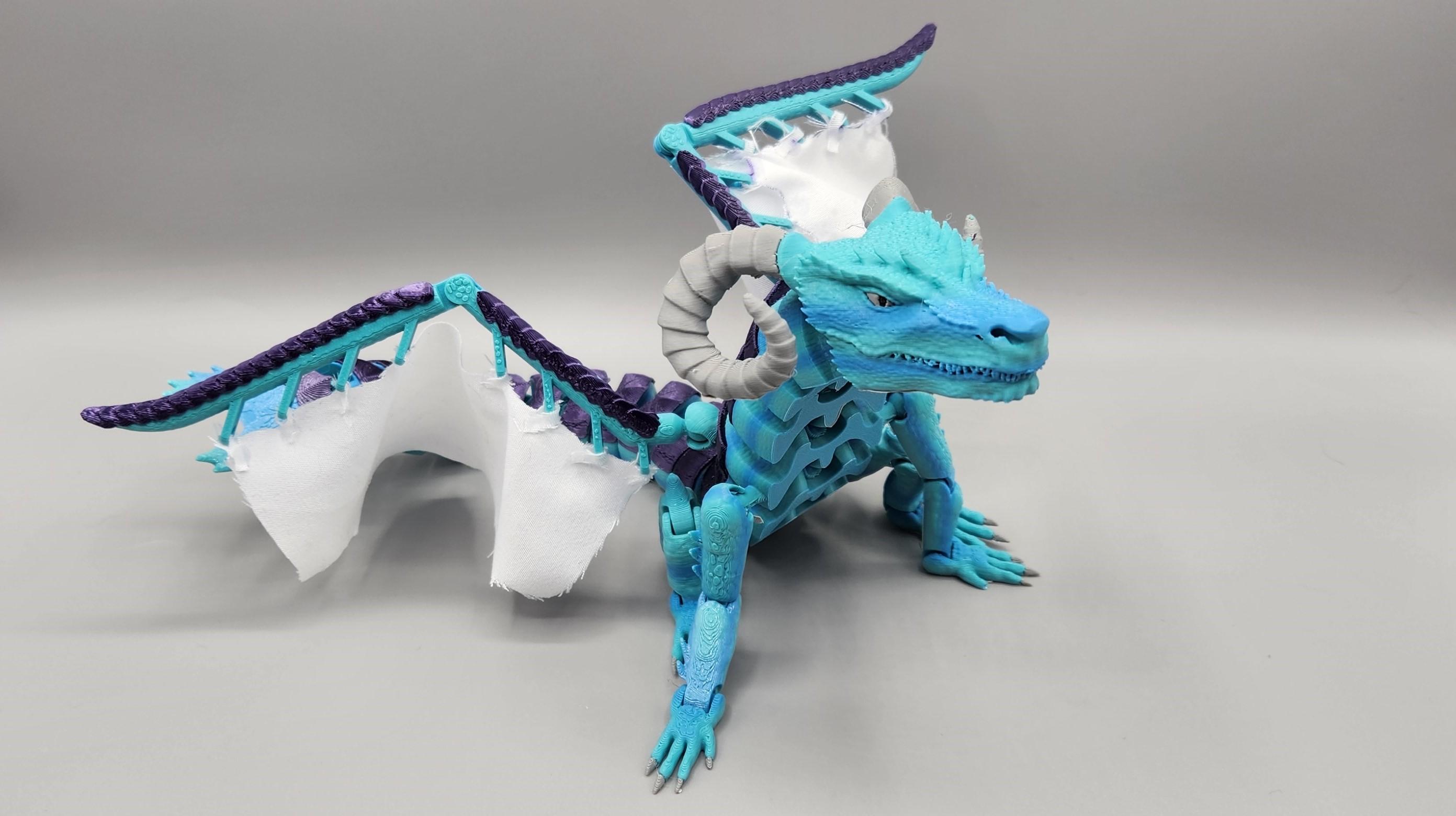 Custom Flex Fidget Dragon 3d model
