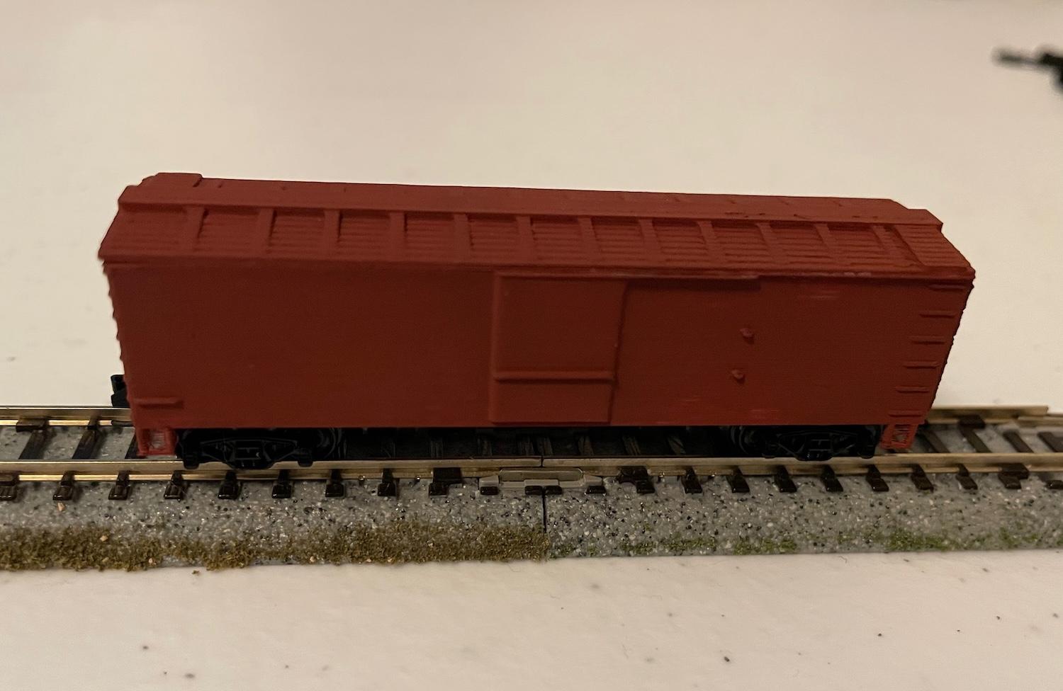 N scale 40' double-sheathed boxcar 3d model