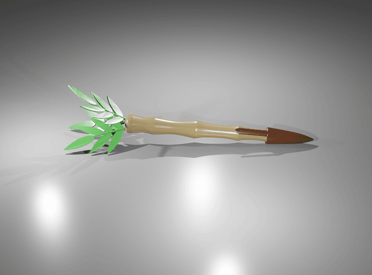 Bamboo Style Pen Mod  3d model