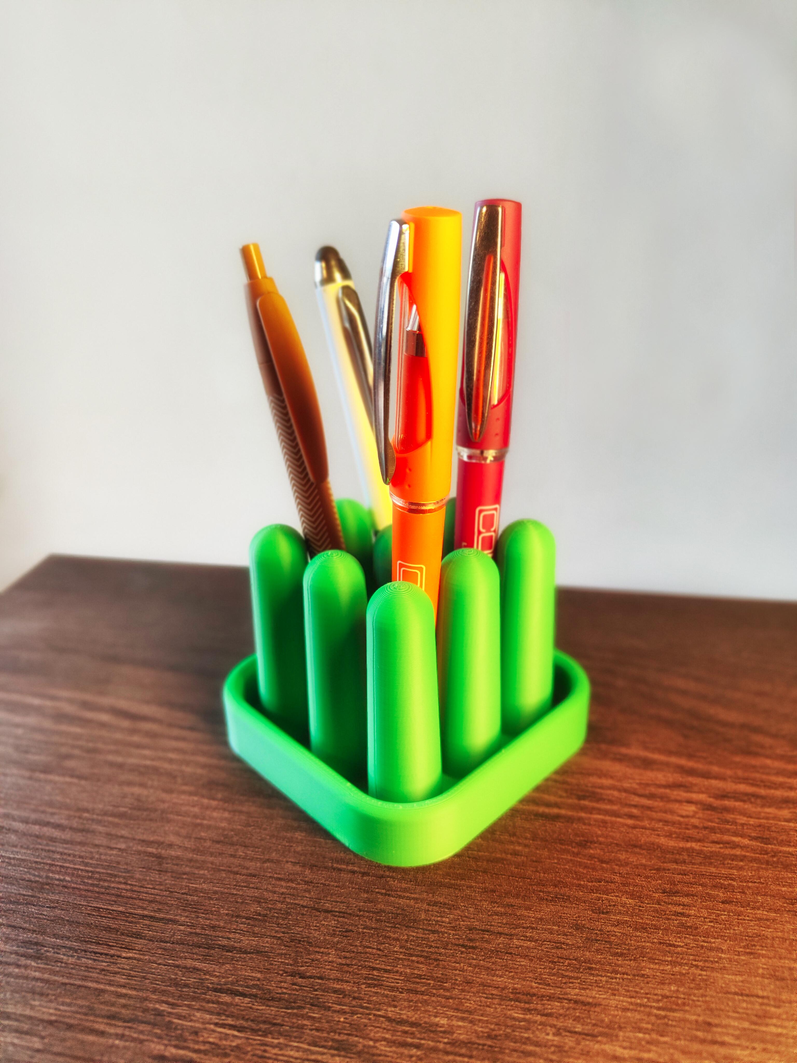 Green Pen Holder 3d model