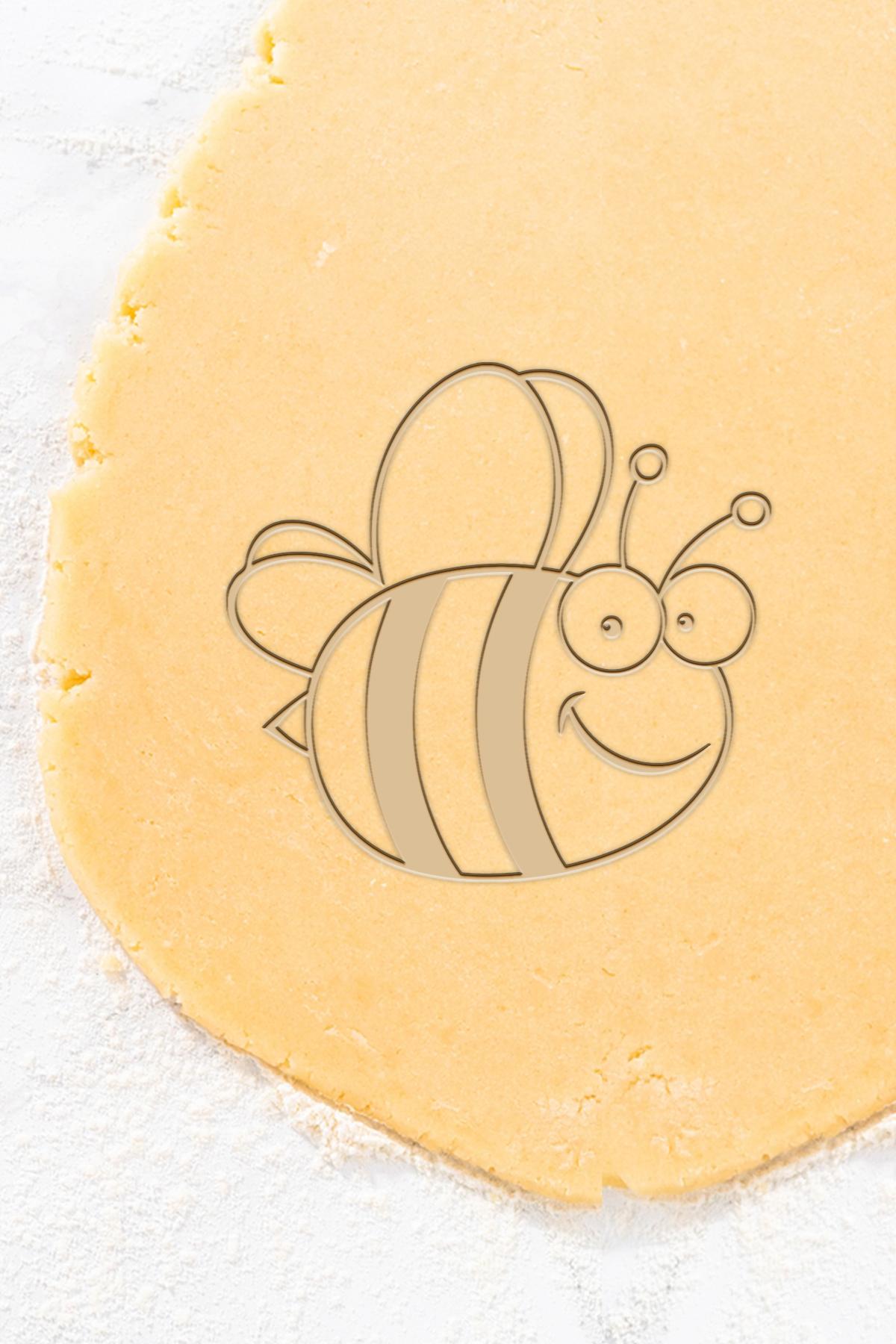 Bee Cookie Cutter, Biscuit Cutter 3d model